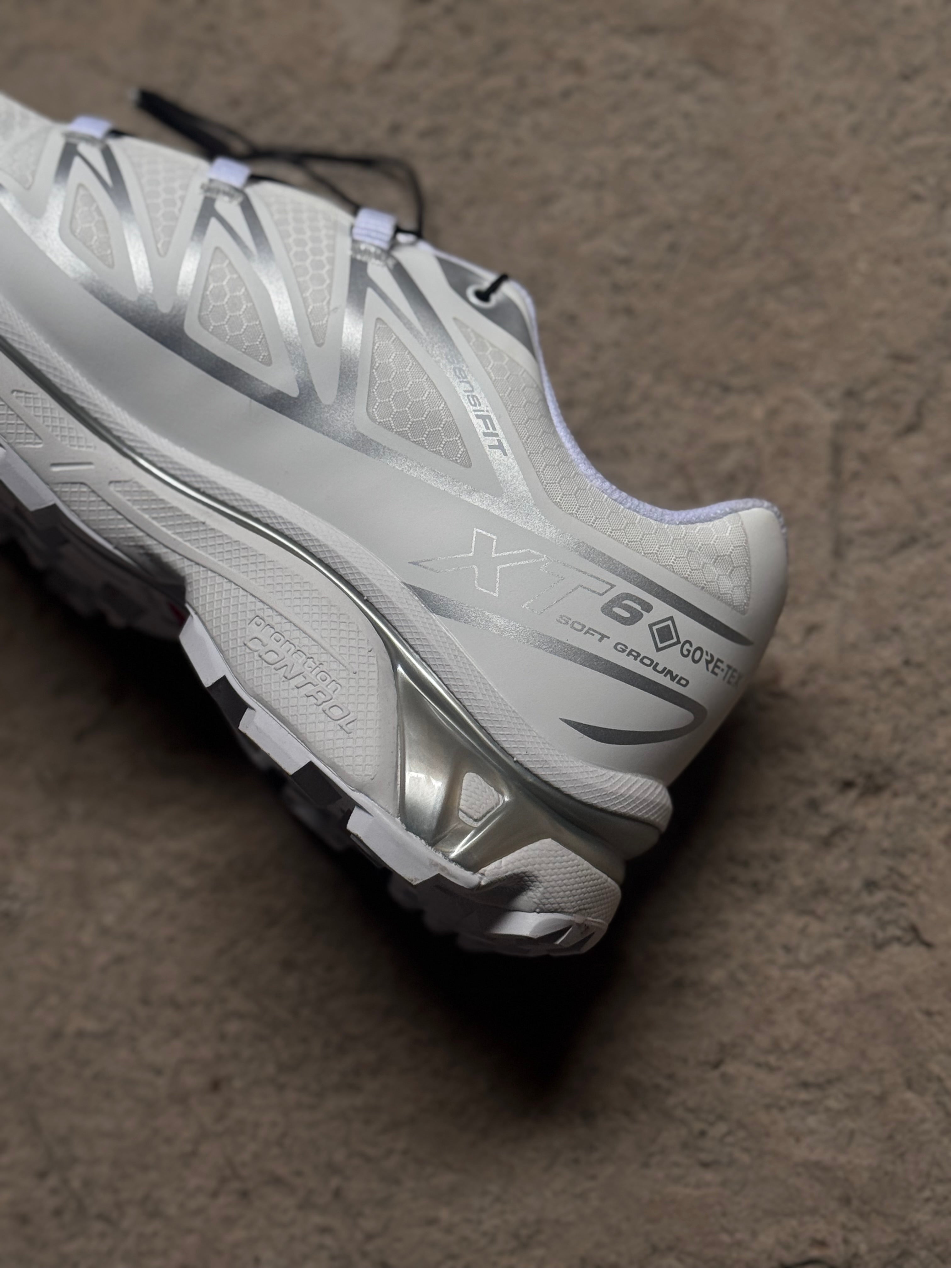 Salomón xt6 goretex “white-silver”