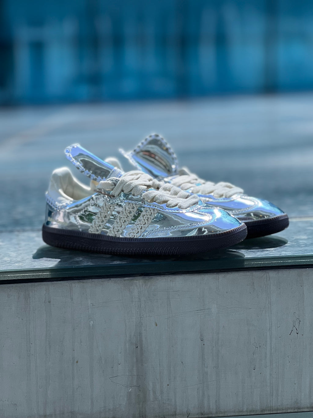 Adidas wales bonner dama metalic silver