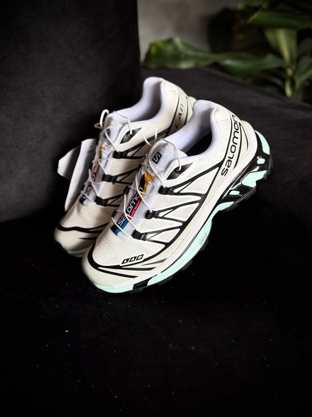 Salomón xt6 “blanco azul”