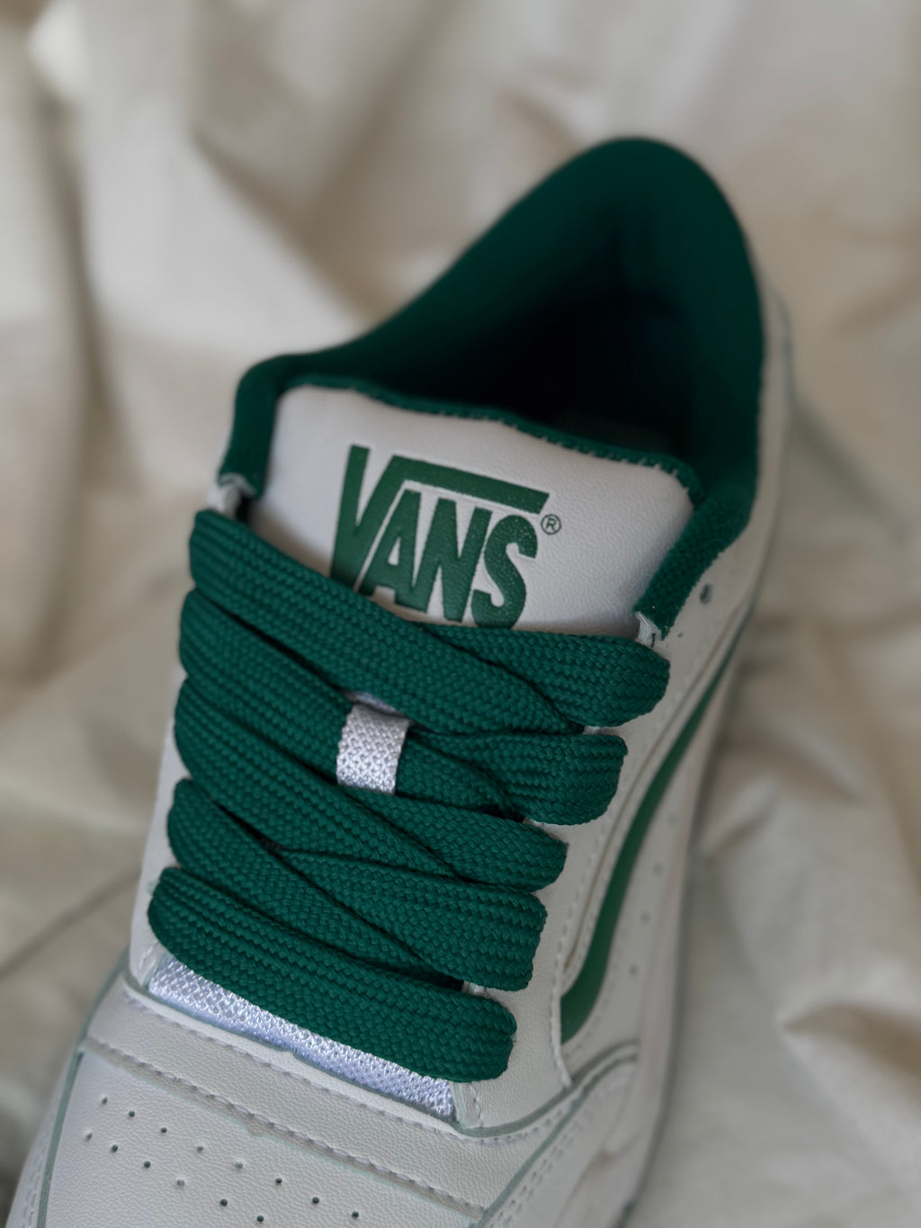 Vans hylane blanca verde