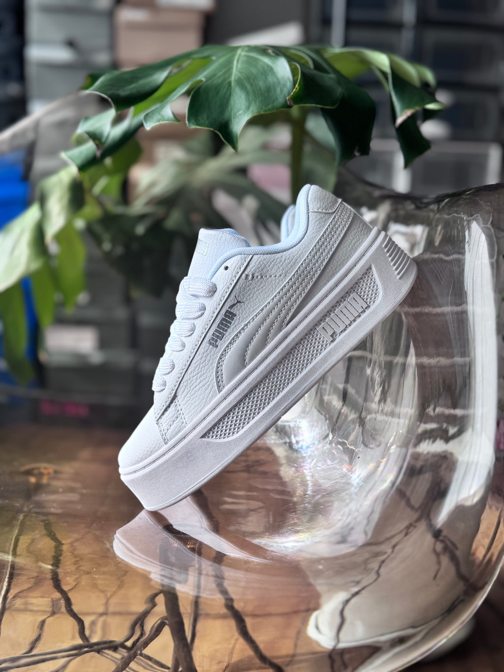 Puma plataforma blanca