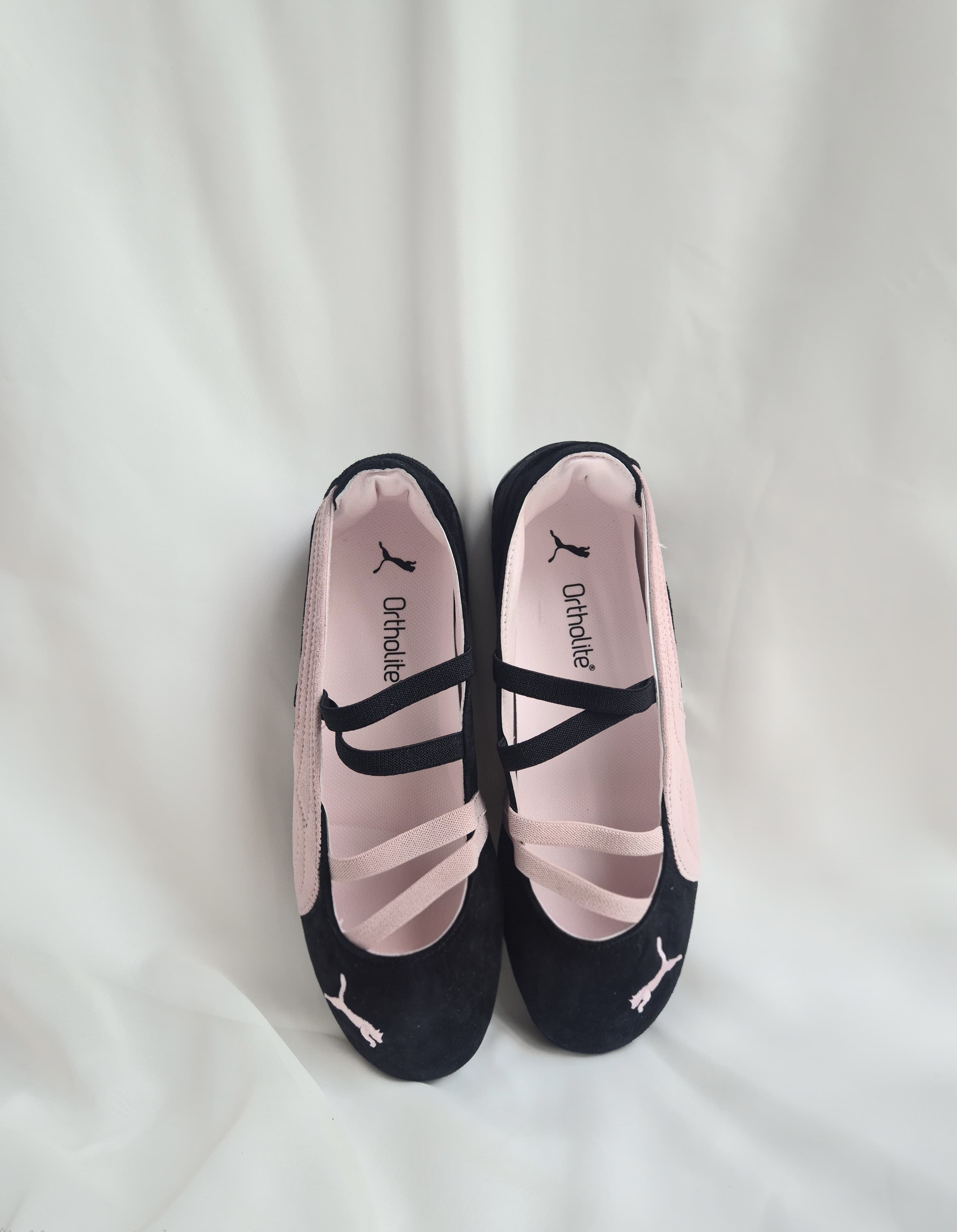 Puma speedcat “ flats “black mauve