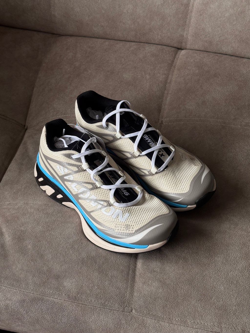 Salomón xt-mm6 maison margiela “blanca azul”