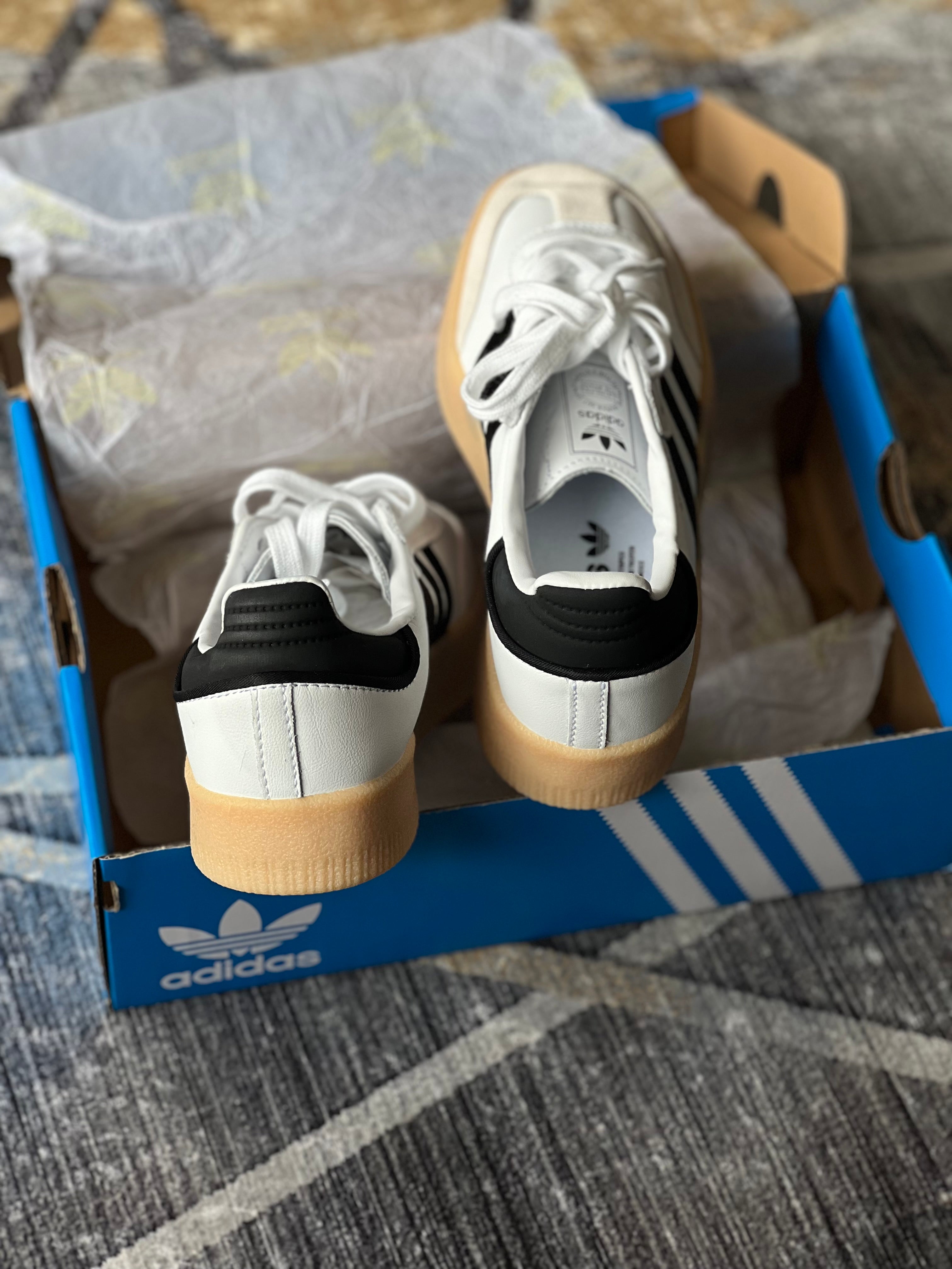 Adidas sambae “blanco negro “
