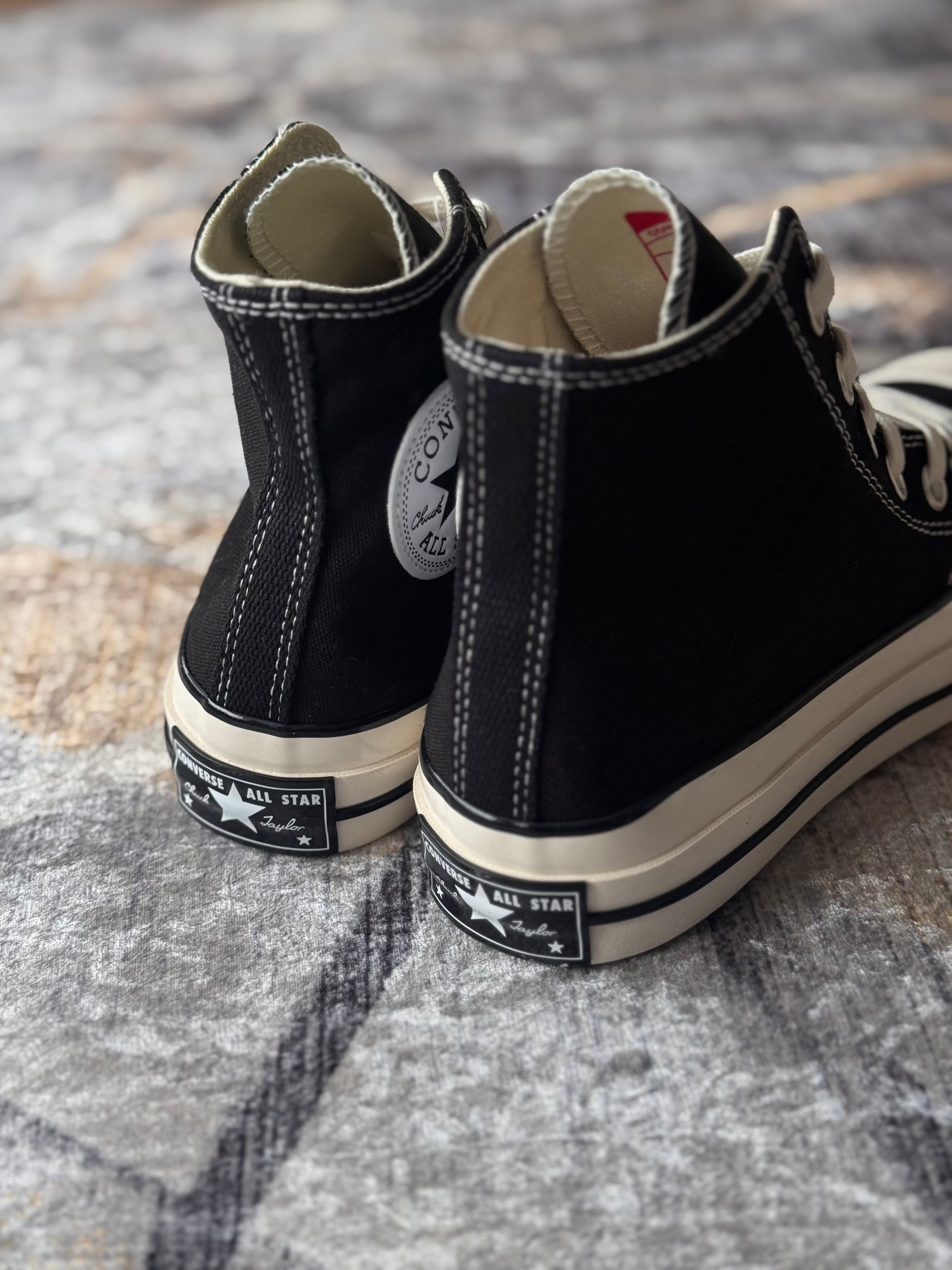 Converse  Chuck Taylor 70's high “negro blanco “