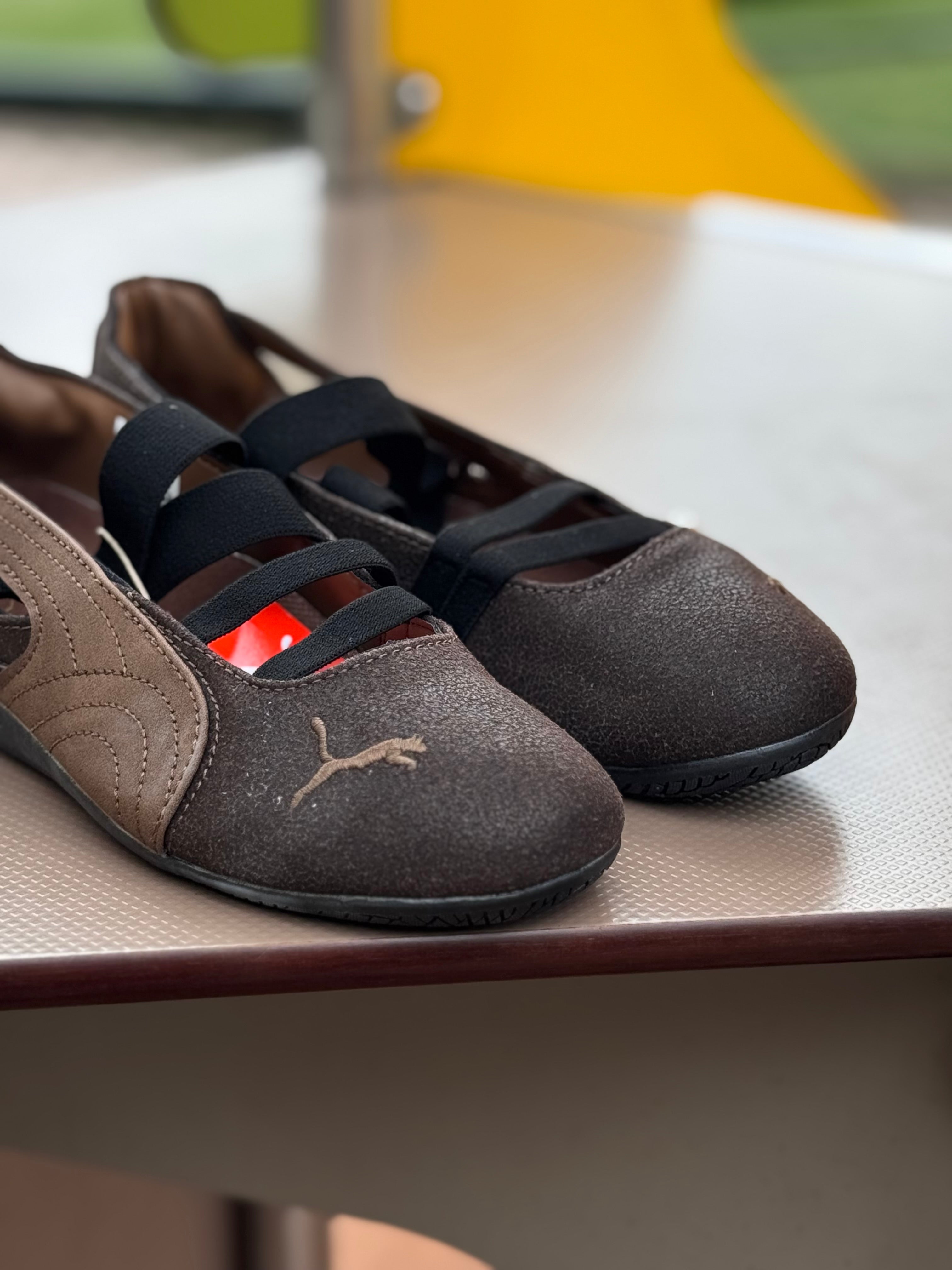 Puma flats speedcat ballet “voo Dark chocolate “
