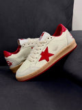Golden goose “ball star “blanco rojo