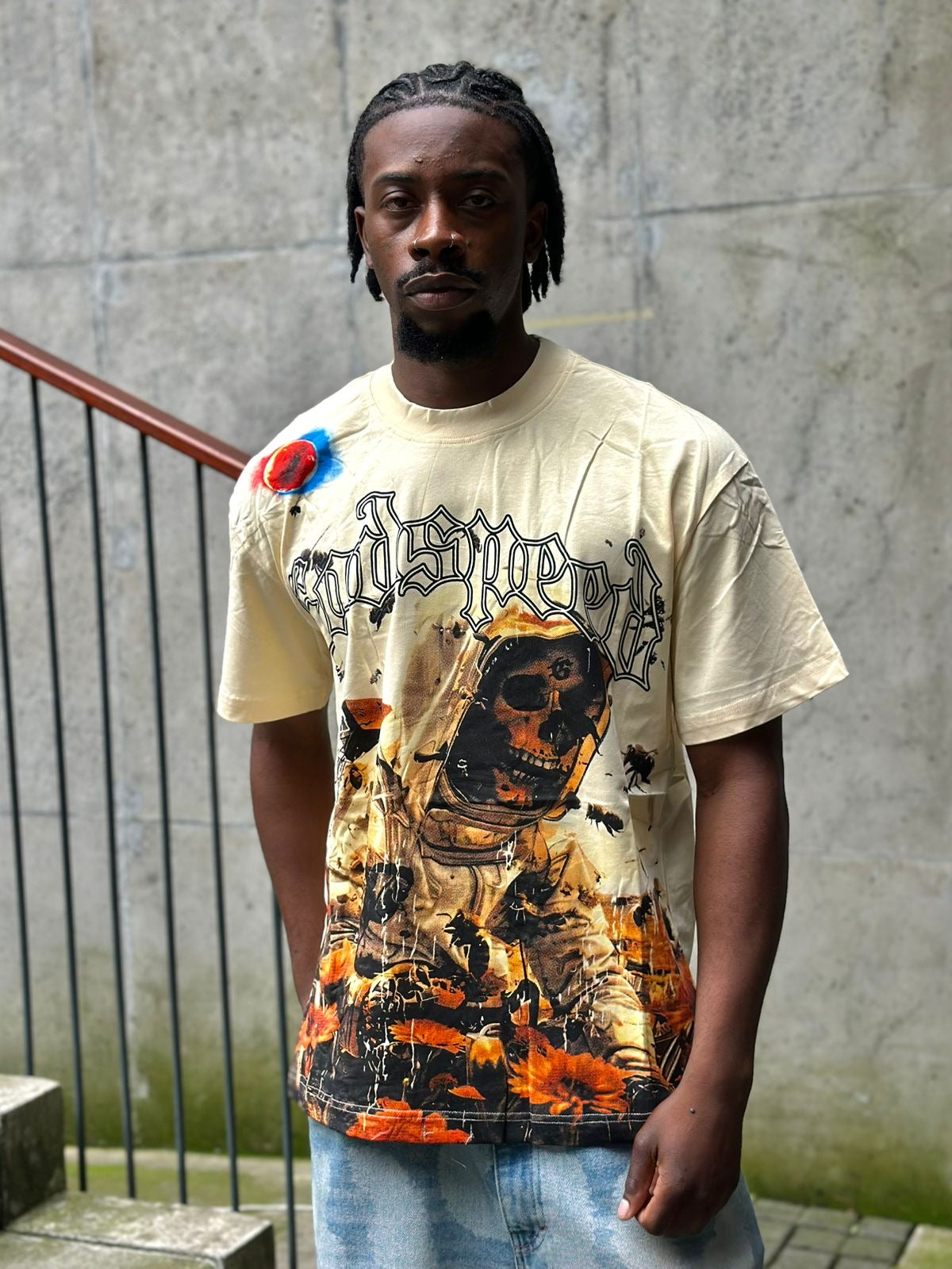 Camiseta godspeed “beige”