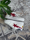 A Bathing Ape BAPE STA Low White Shark Face M2
