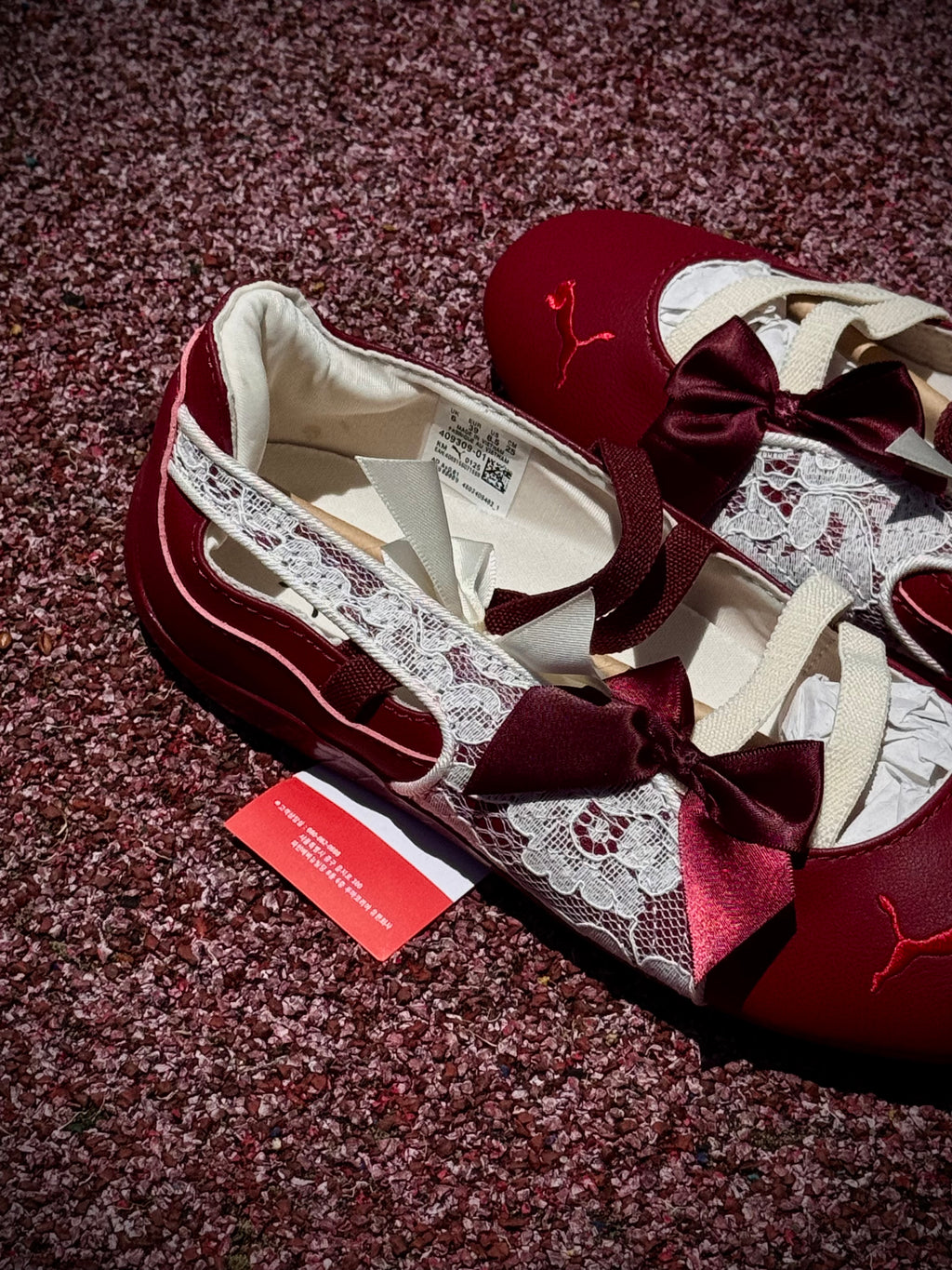 Puma SpeedCat ballet “encaje burgundy “