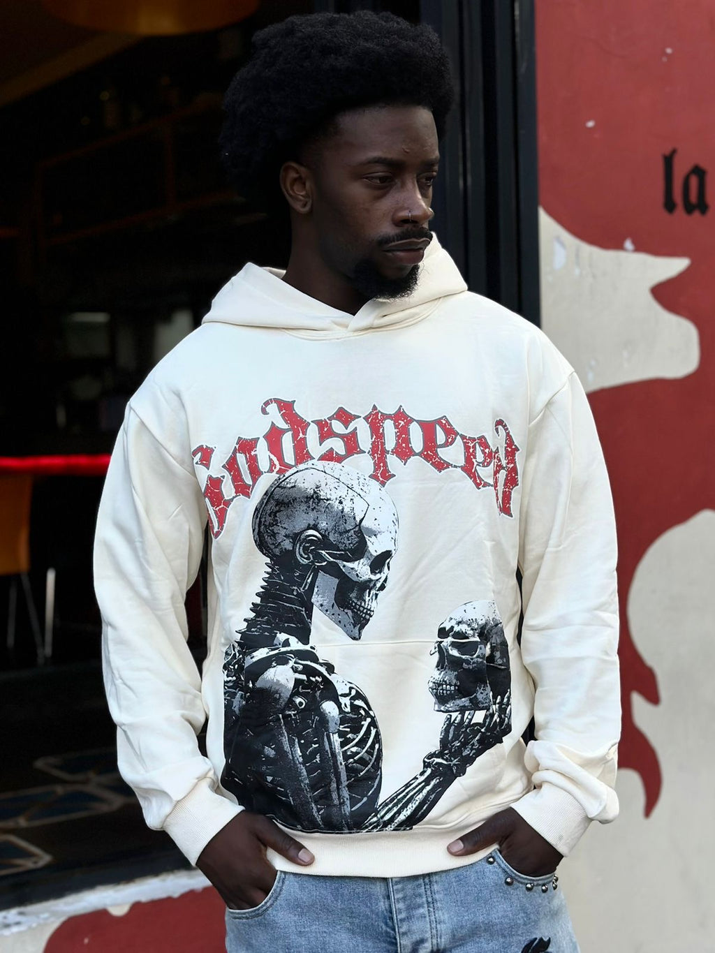 Hoodie Godspeed blanco