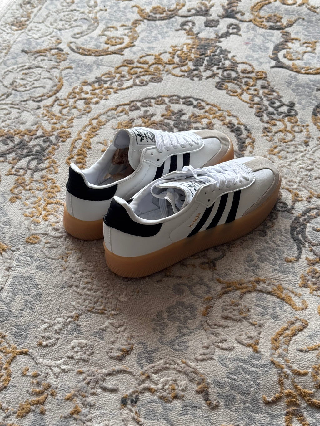 Adidas sambae “blanco negro “