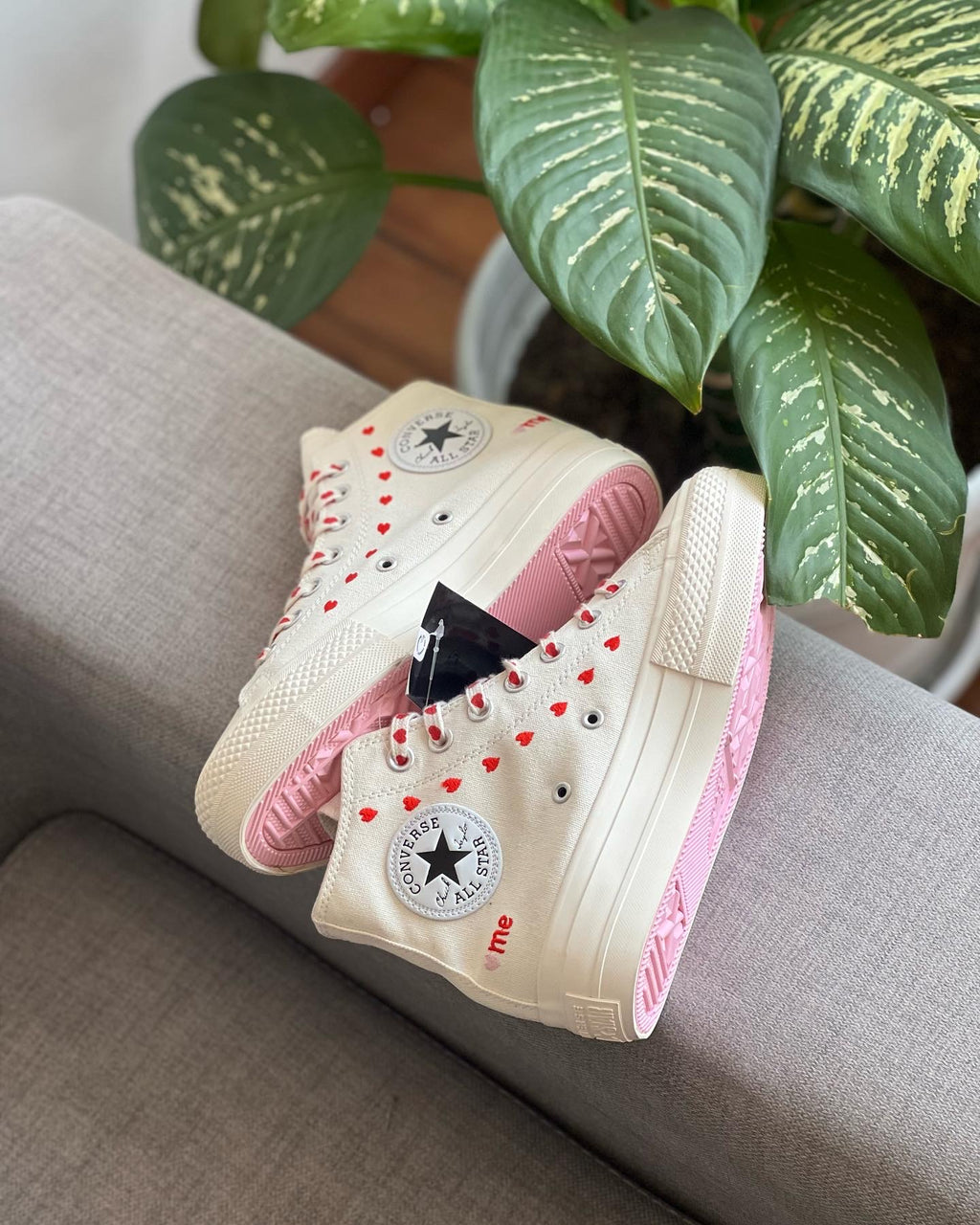 Converse plataforma san Valentín