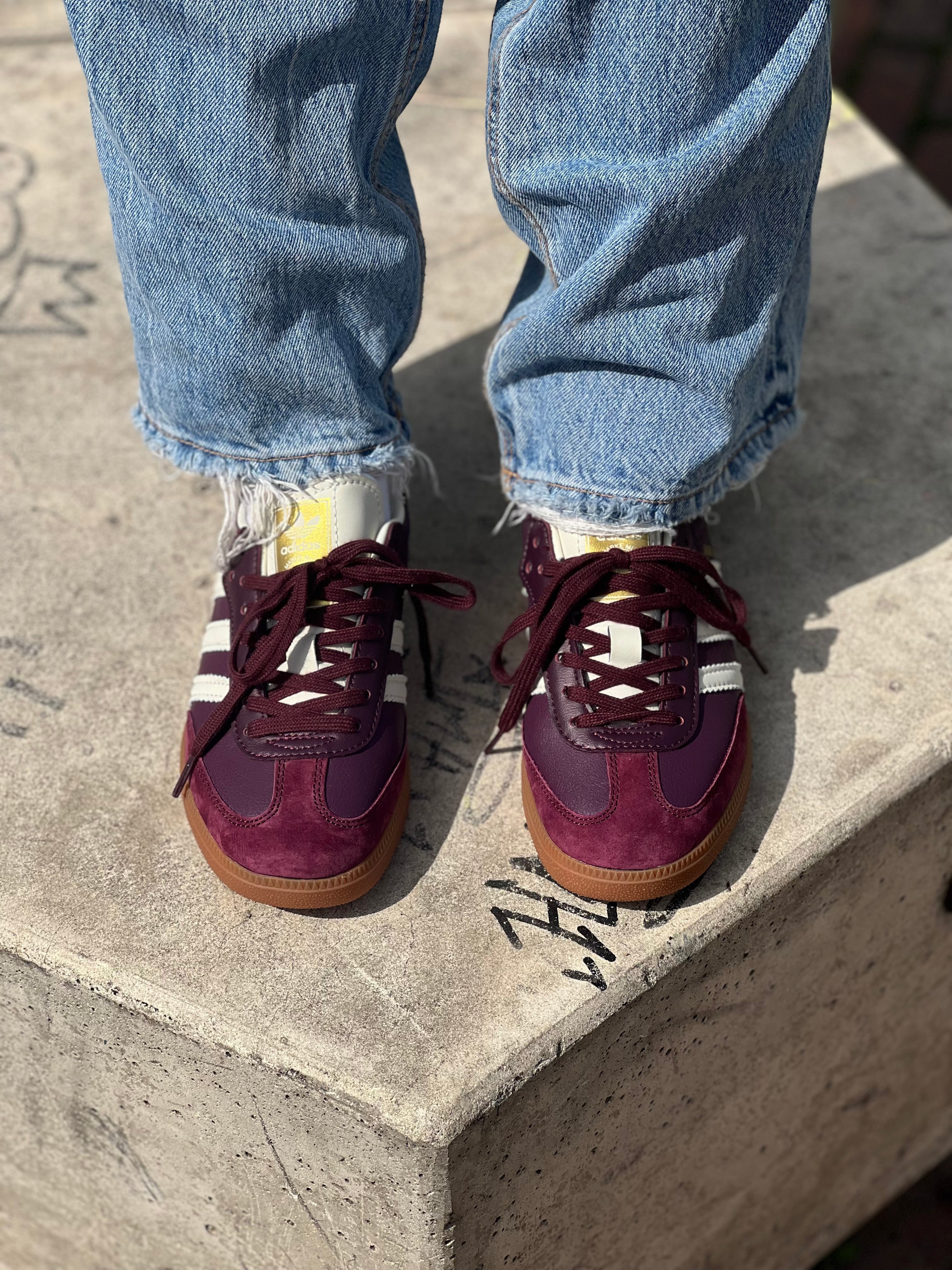 Samba og burgundy 
adidas