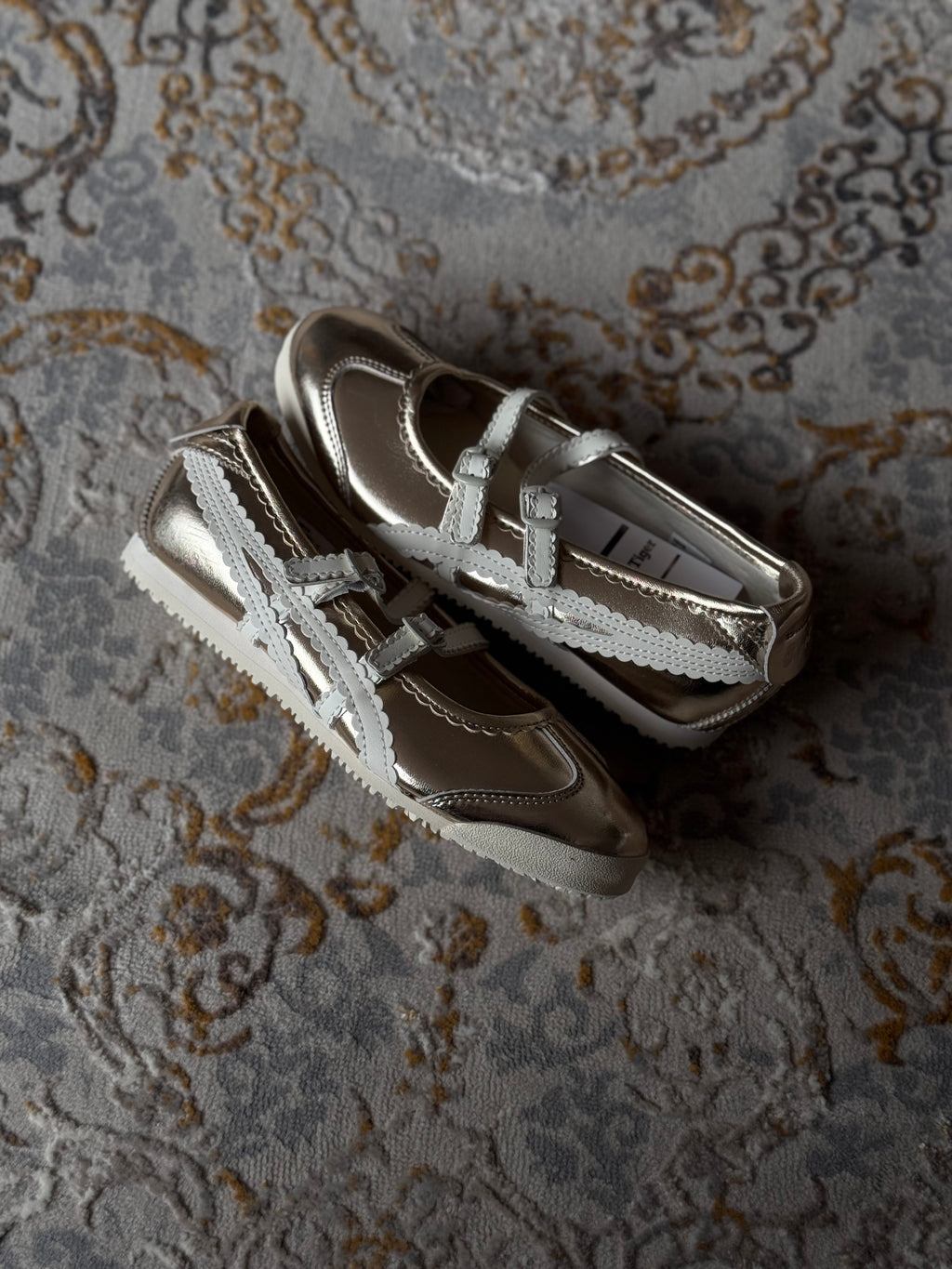 Onitsuka Tiger ballet Flats “gold  “
