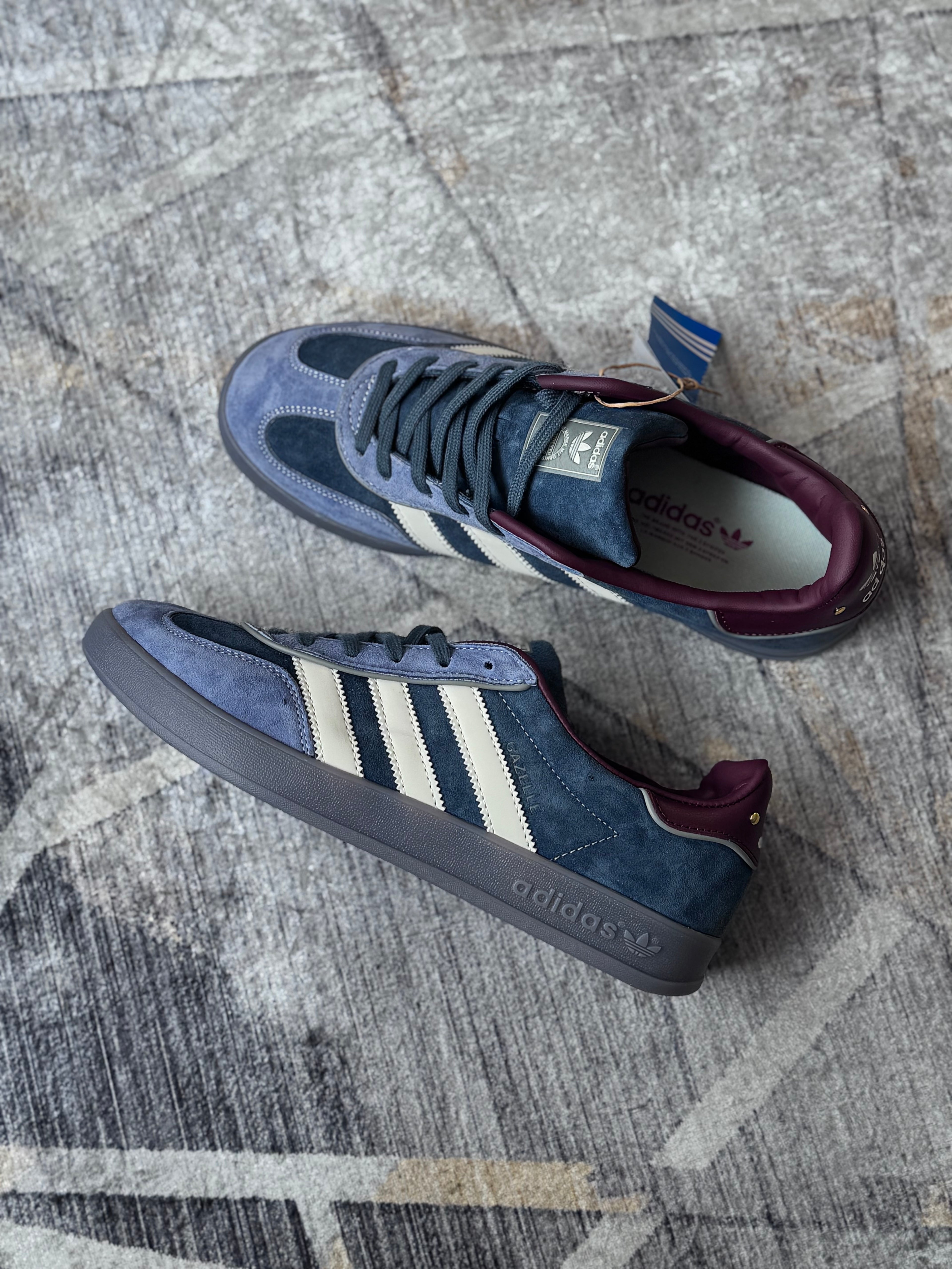 Adidas Gazelle indoor “navy burgundy “