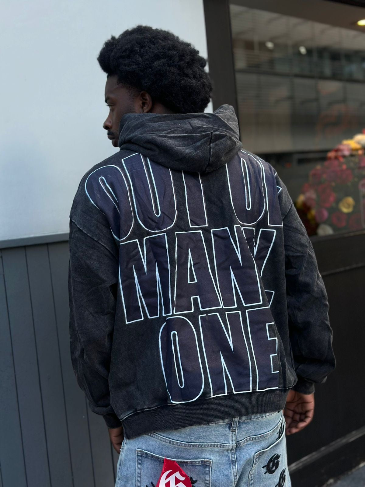 Hoody godspeed “out of many one “