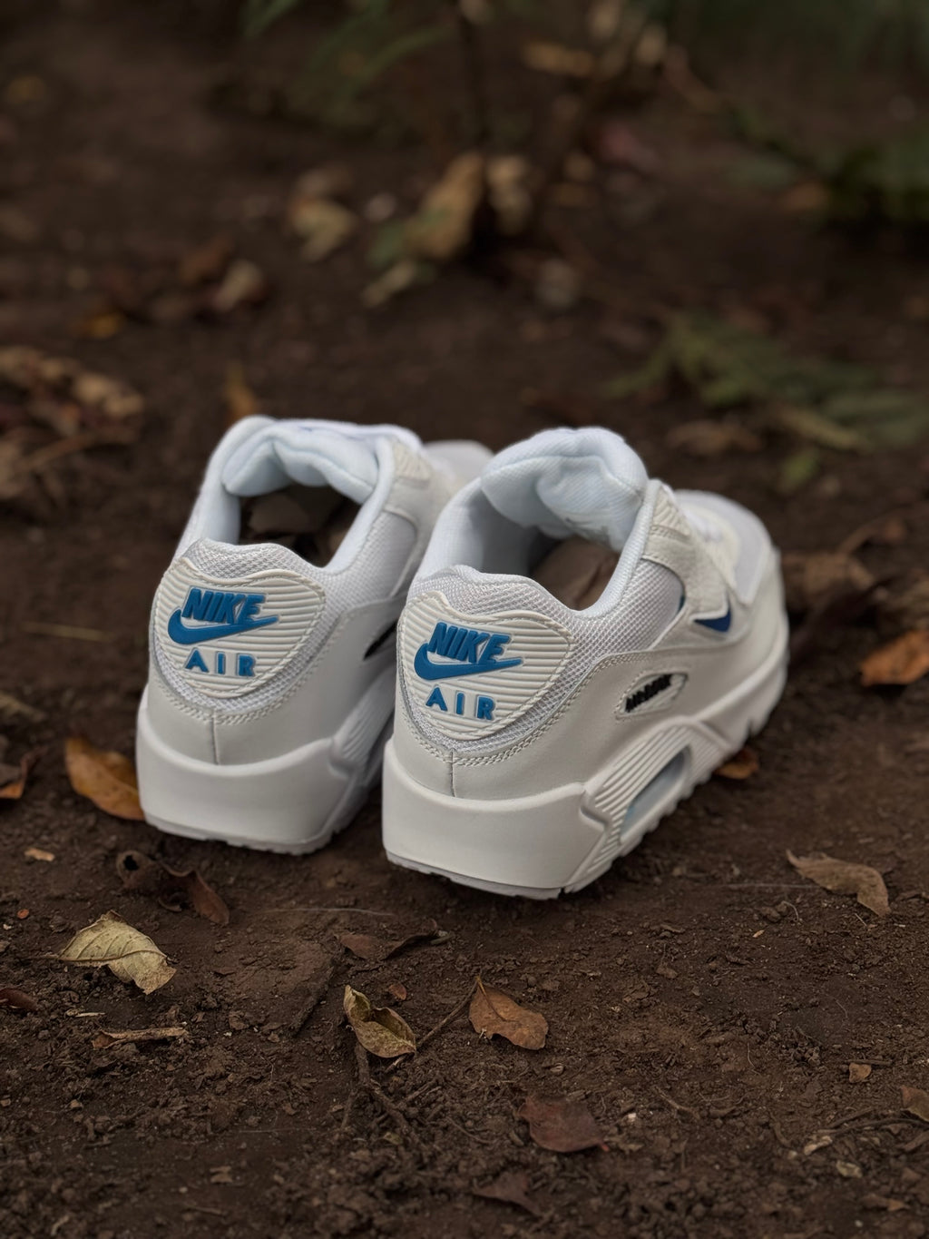 Nike air max 90 blanca azul