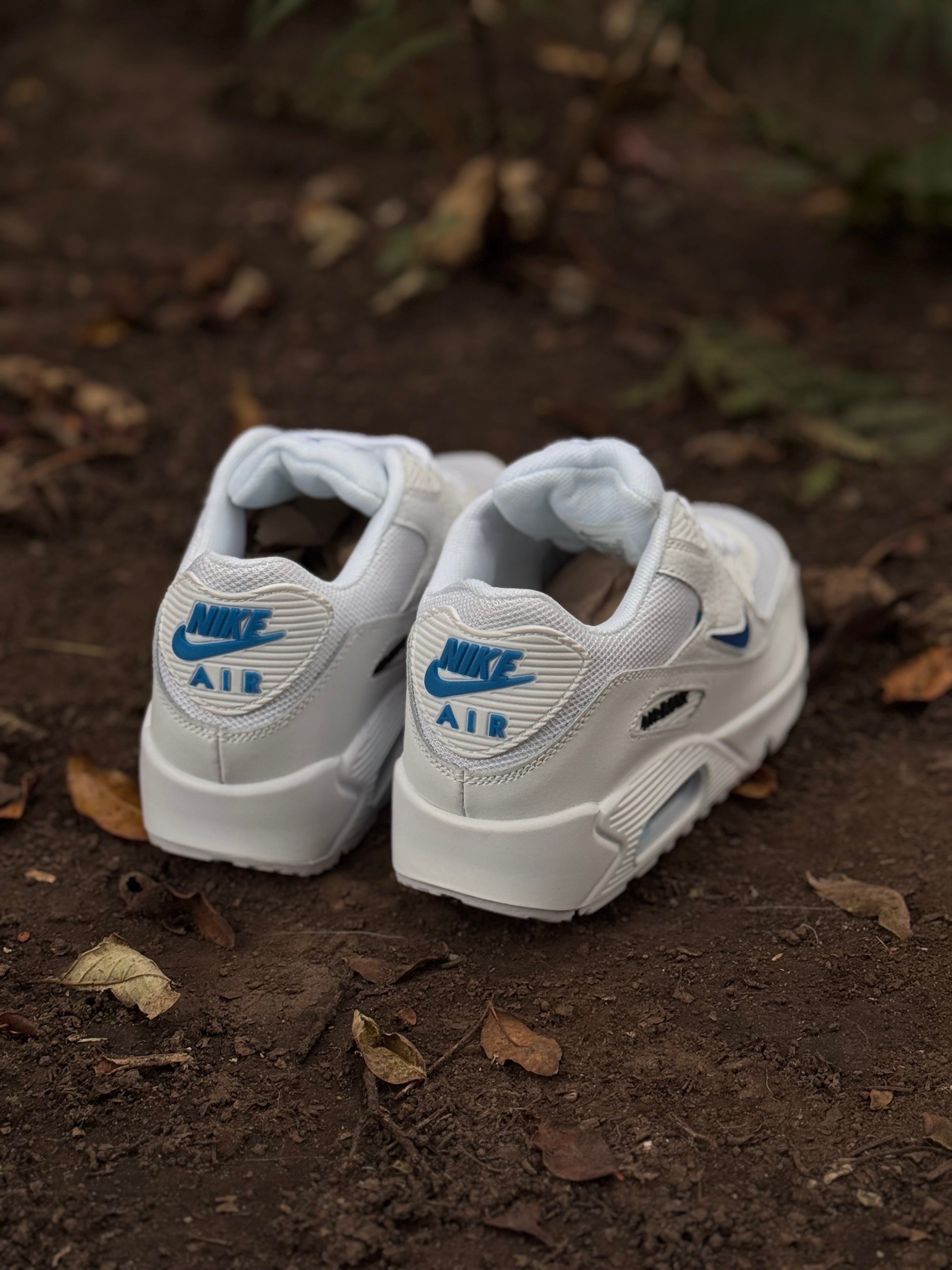 Nike air max 90 blanca azul