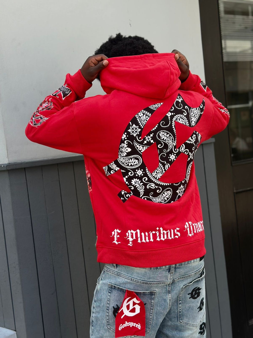 Hoodie Godspeed “rojo”