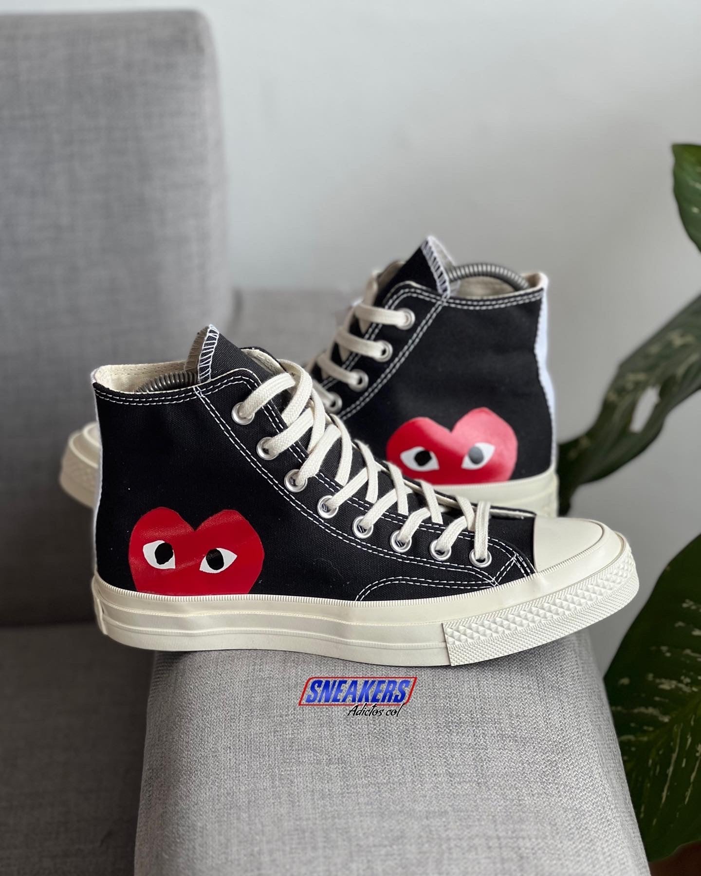 Chuck 70 "black" de Comme Des Garçons Play x Converse