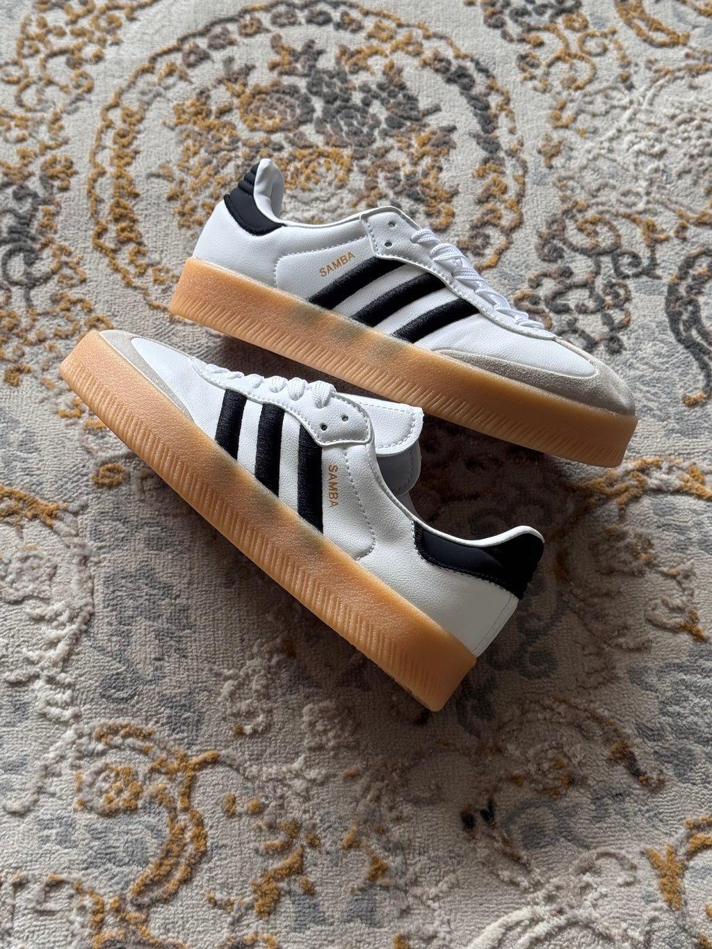 Adidas sambae “blanco negro “