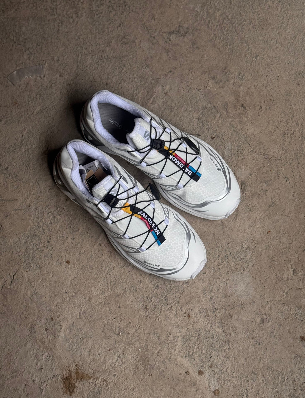 Salomón xt6 goretex “white-silver”