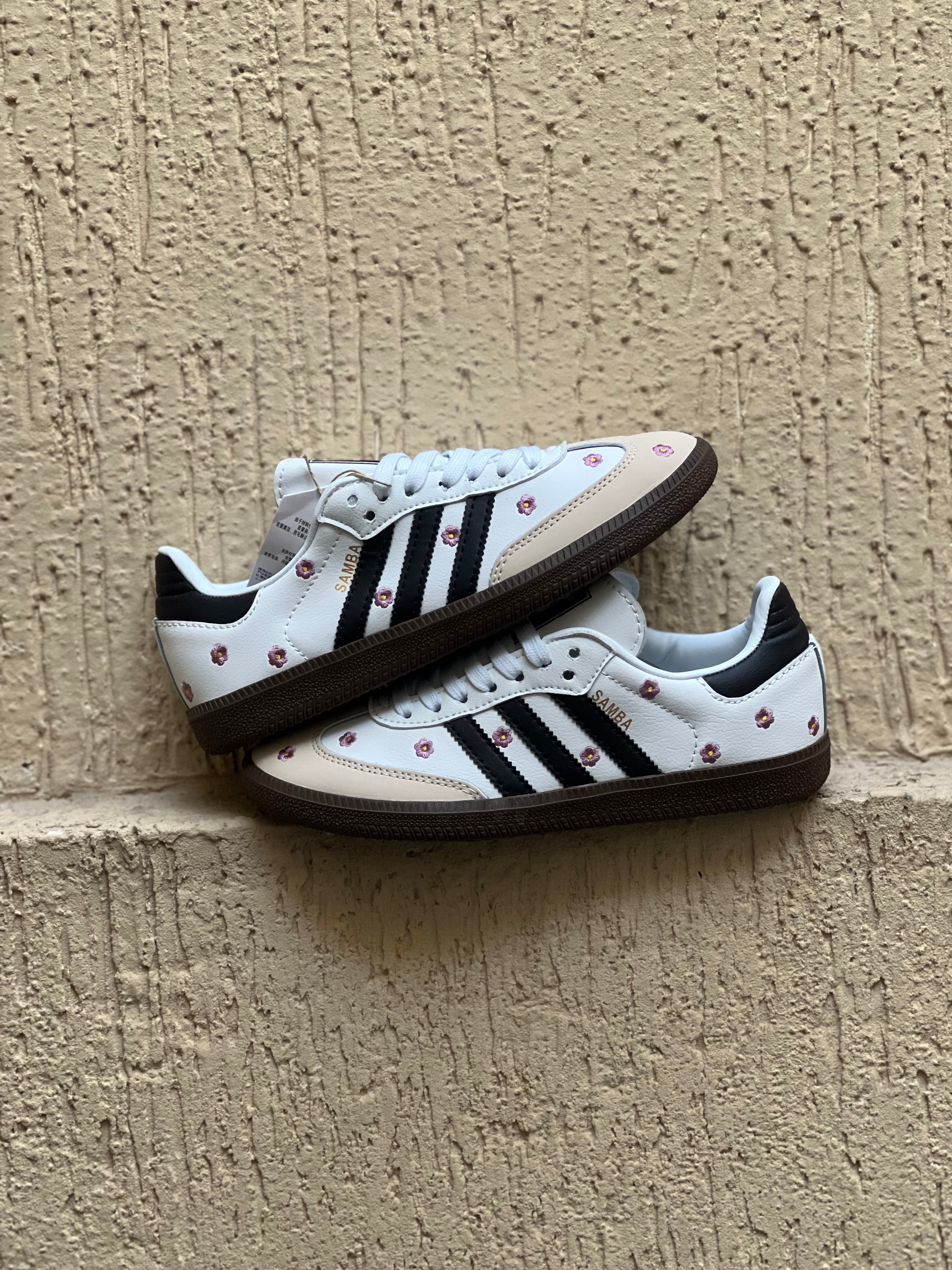 adidas Samba OG white Floral