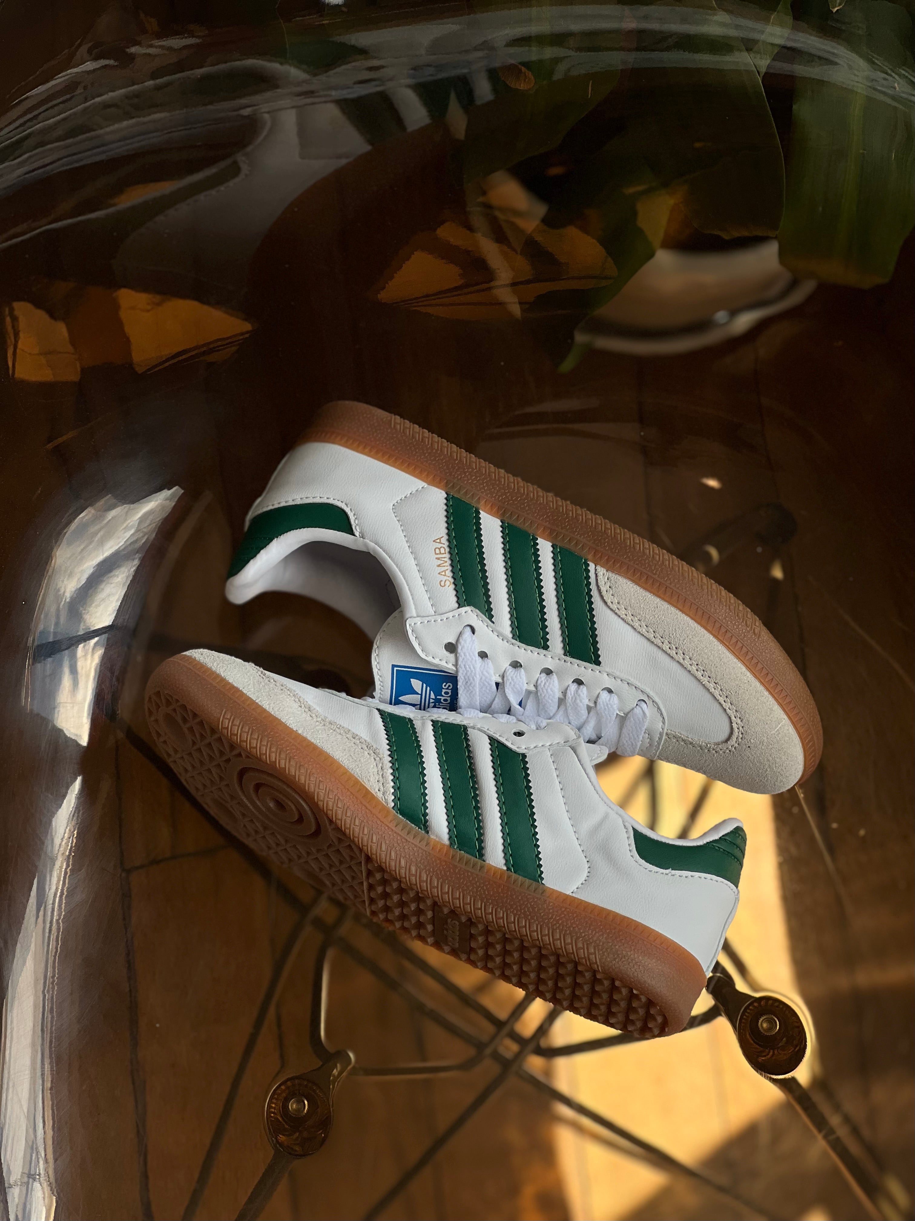 Adidas Samba clásica “blanca verde”