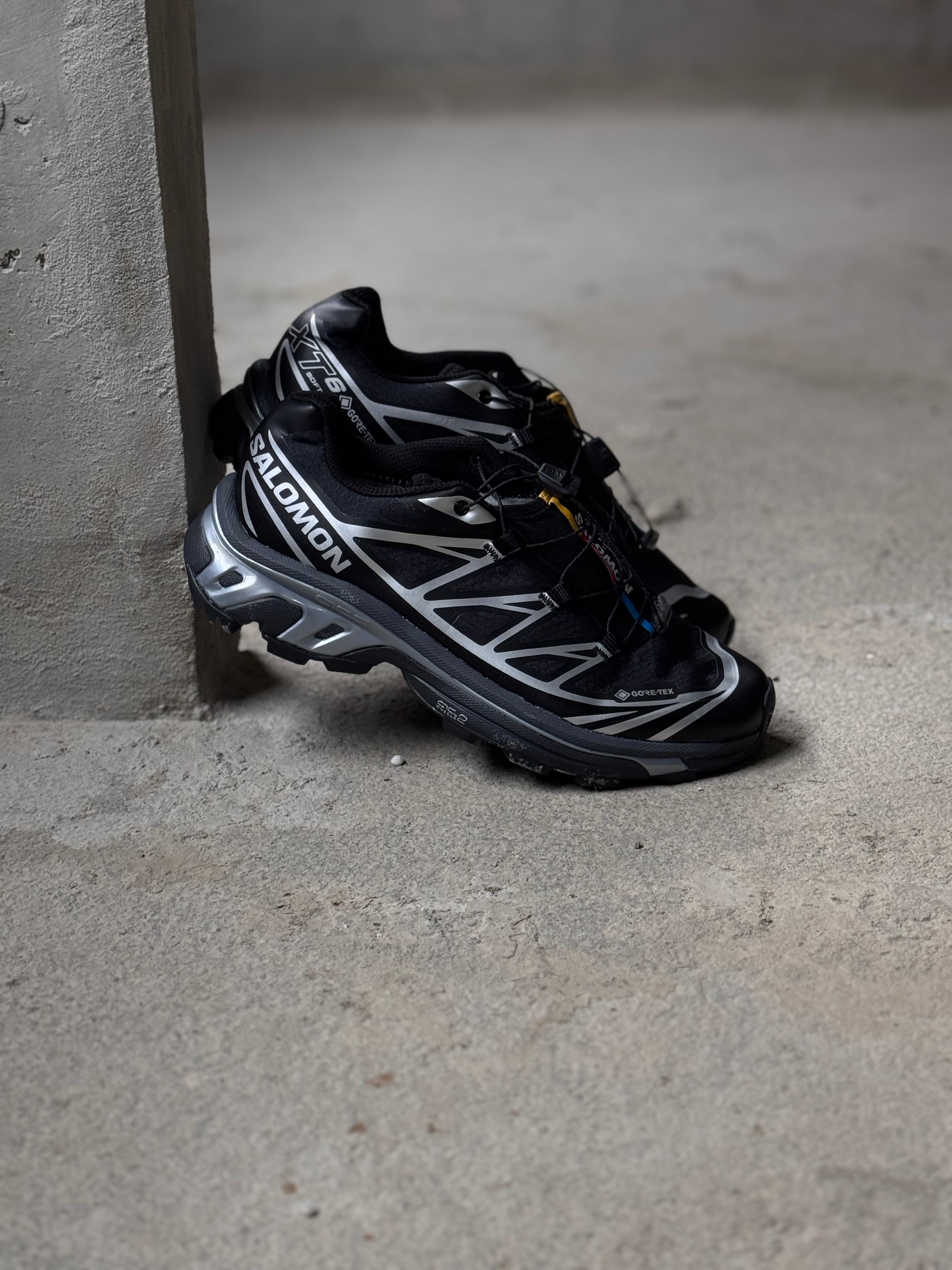 Salomón xt6 goretex “black silver”