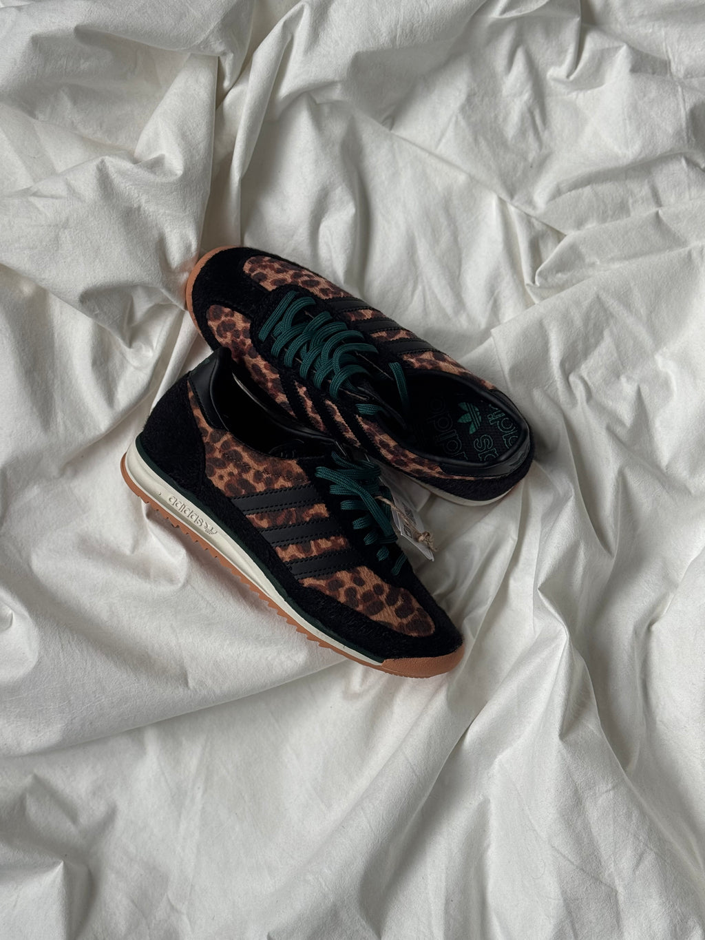 Adidas Sl 72 og "Leopard Print Collegiate Green"