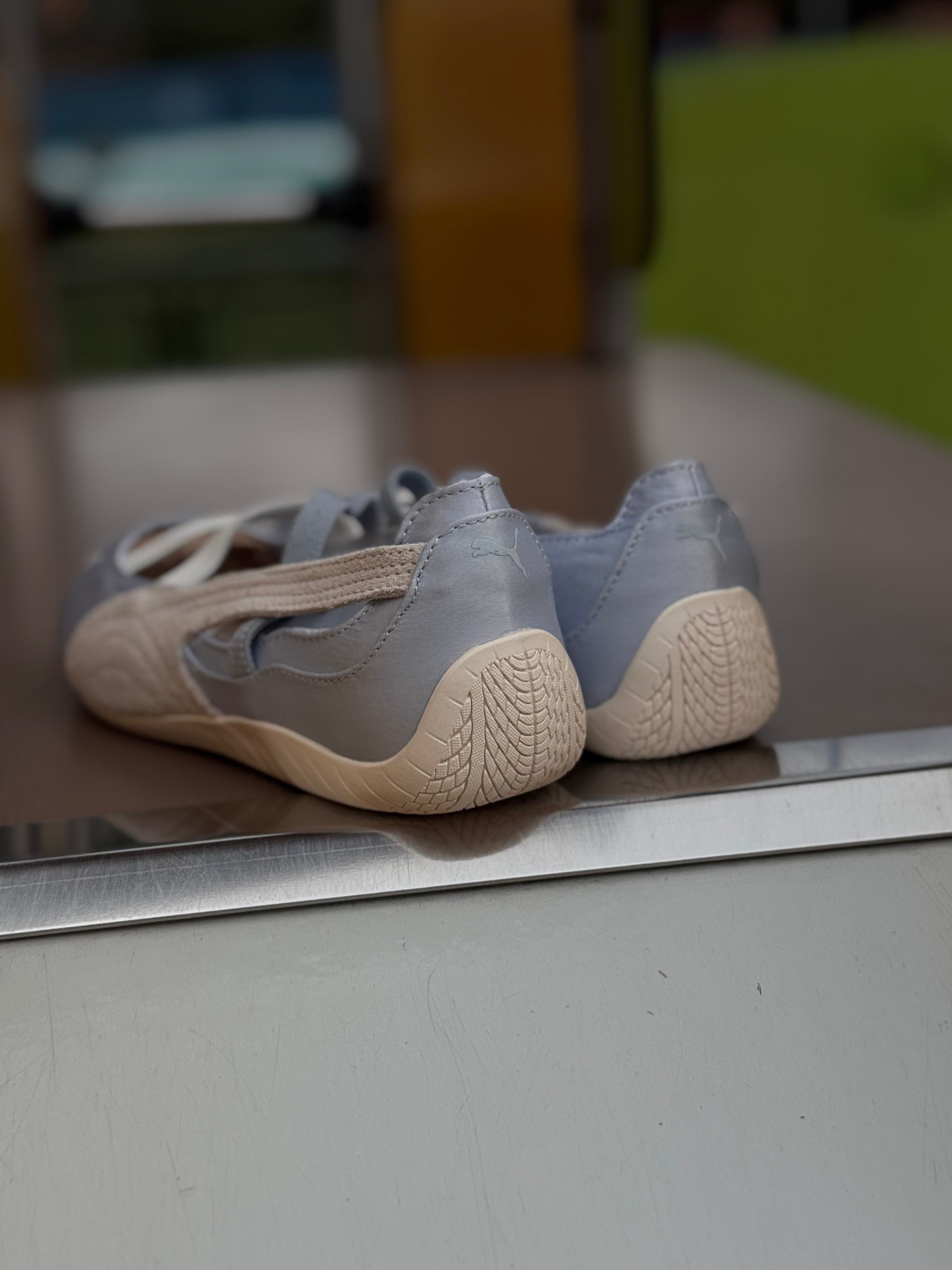 Puma flats speedcat ballet “azul blanco “