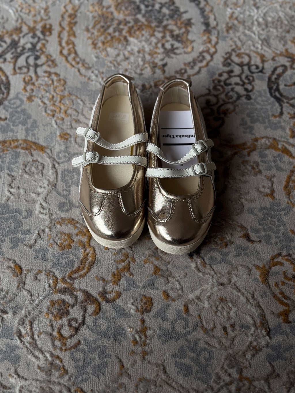 Onitsuka Tiger ballet Flats “gold  “