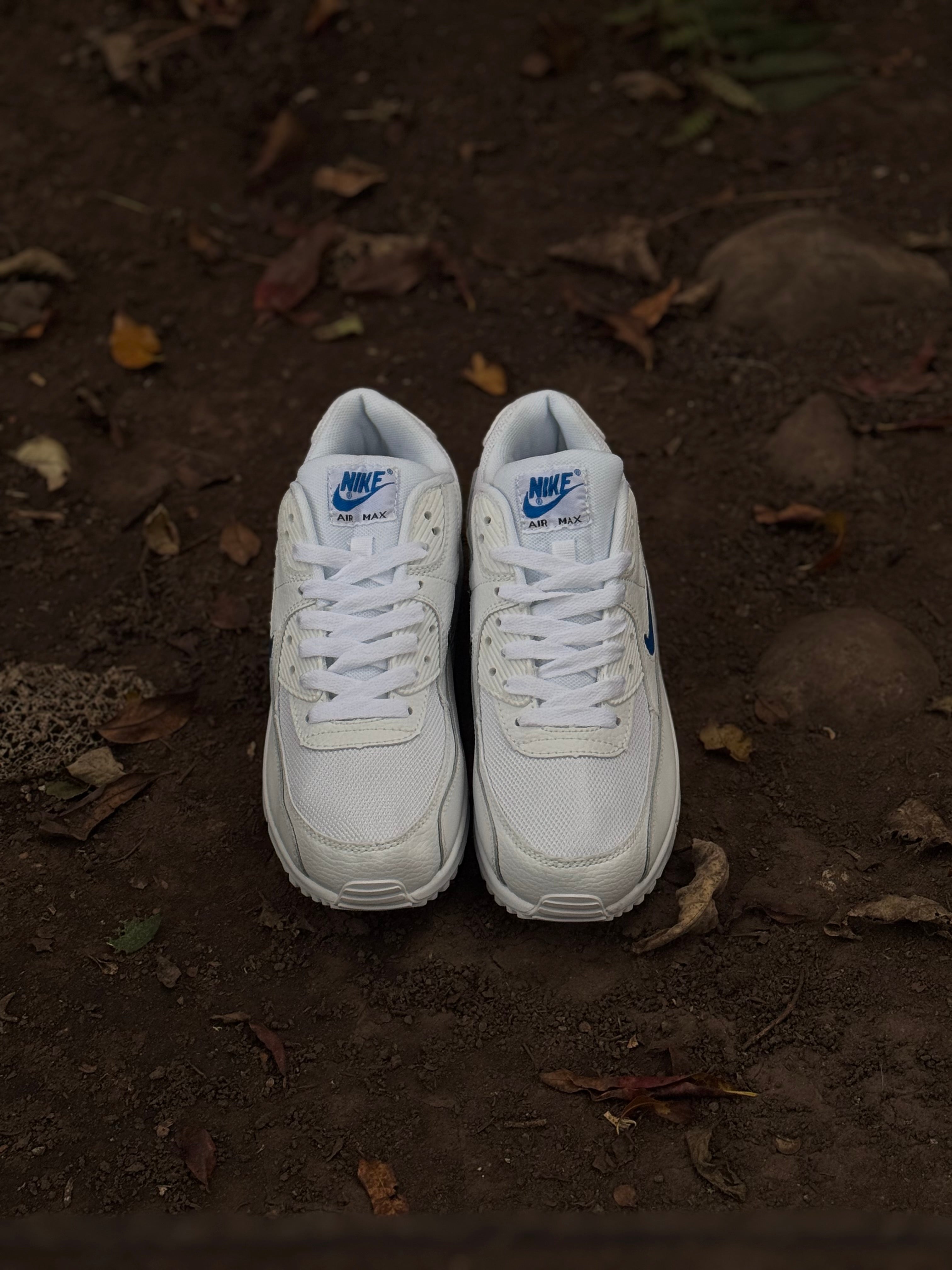 Nike air max 90 blanca azul