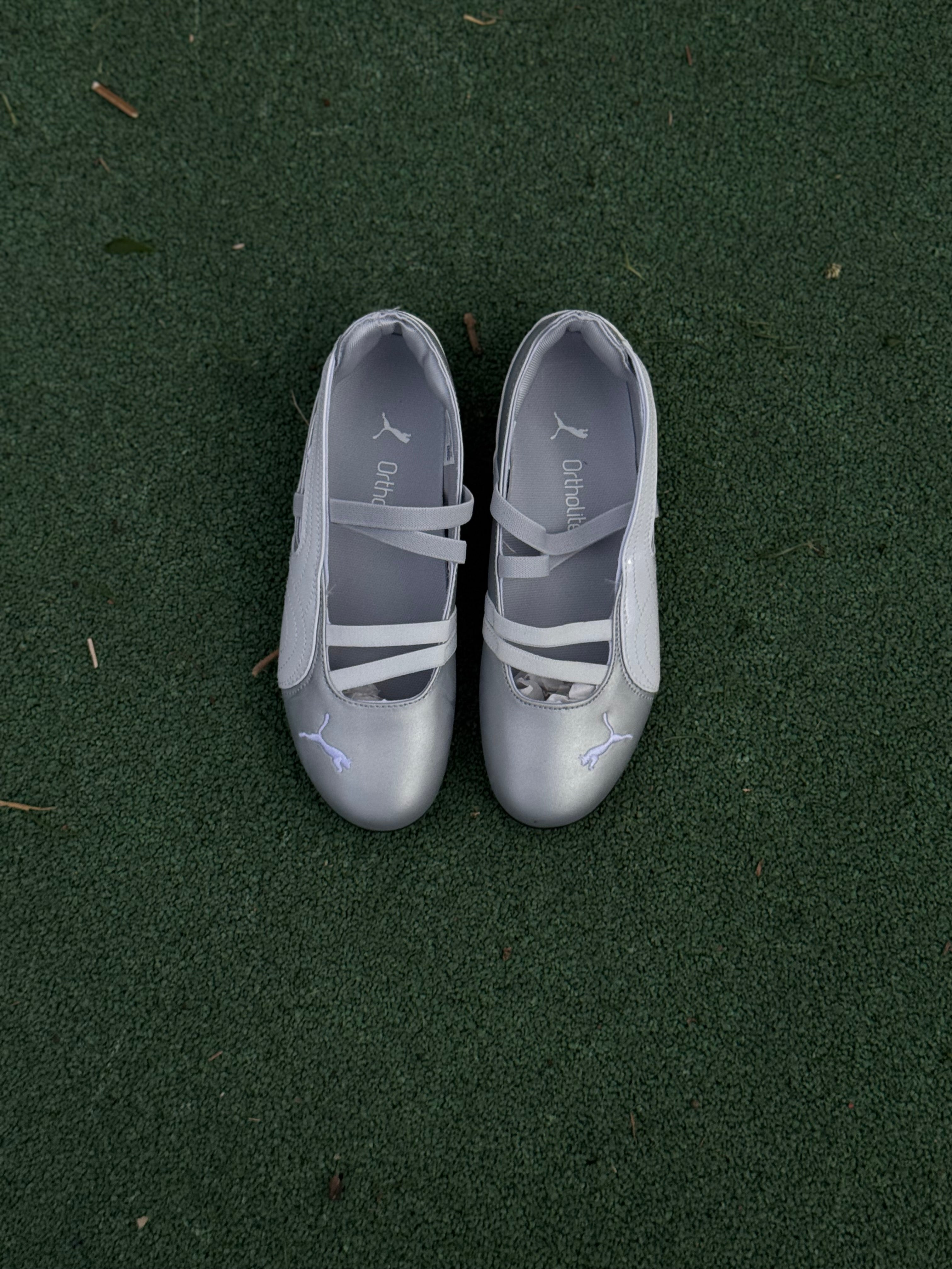 Puma speedcat “flats ballet” silver
