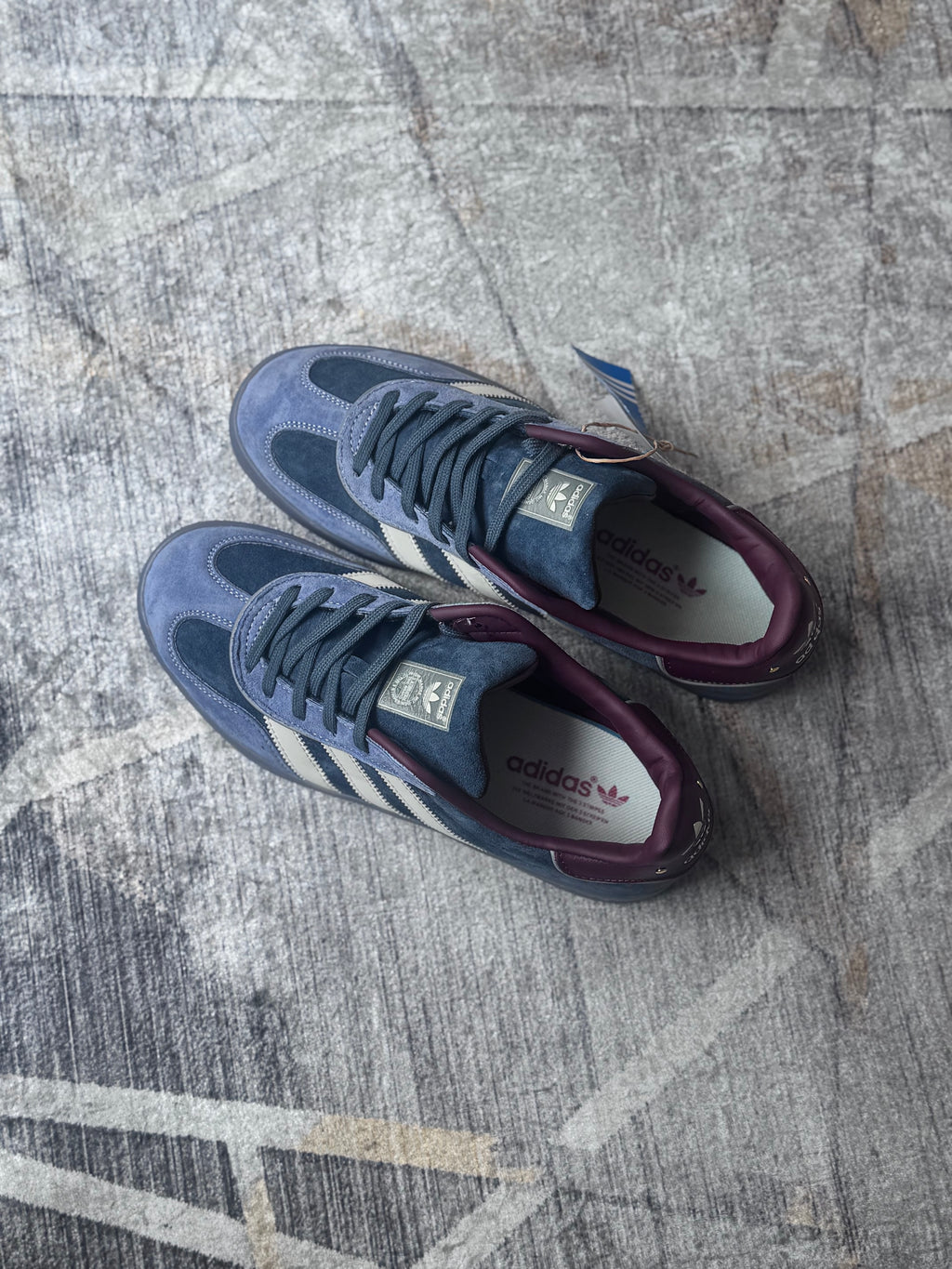 Adidas Gazelle indoor “navy burgundy “