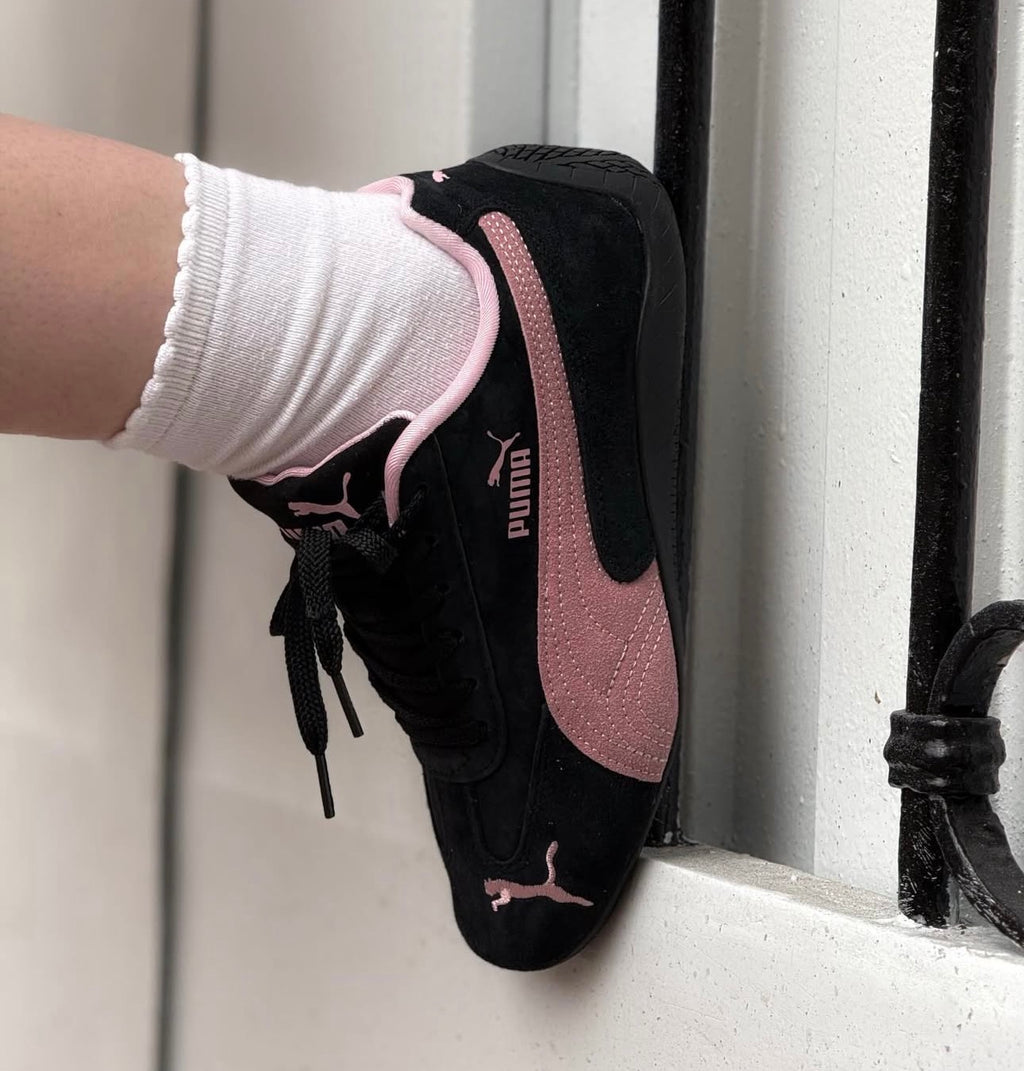 Puma speedcat “negra -rosado”