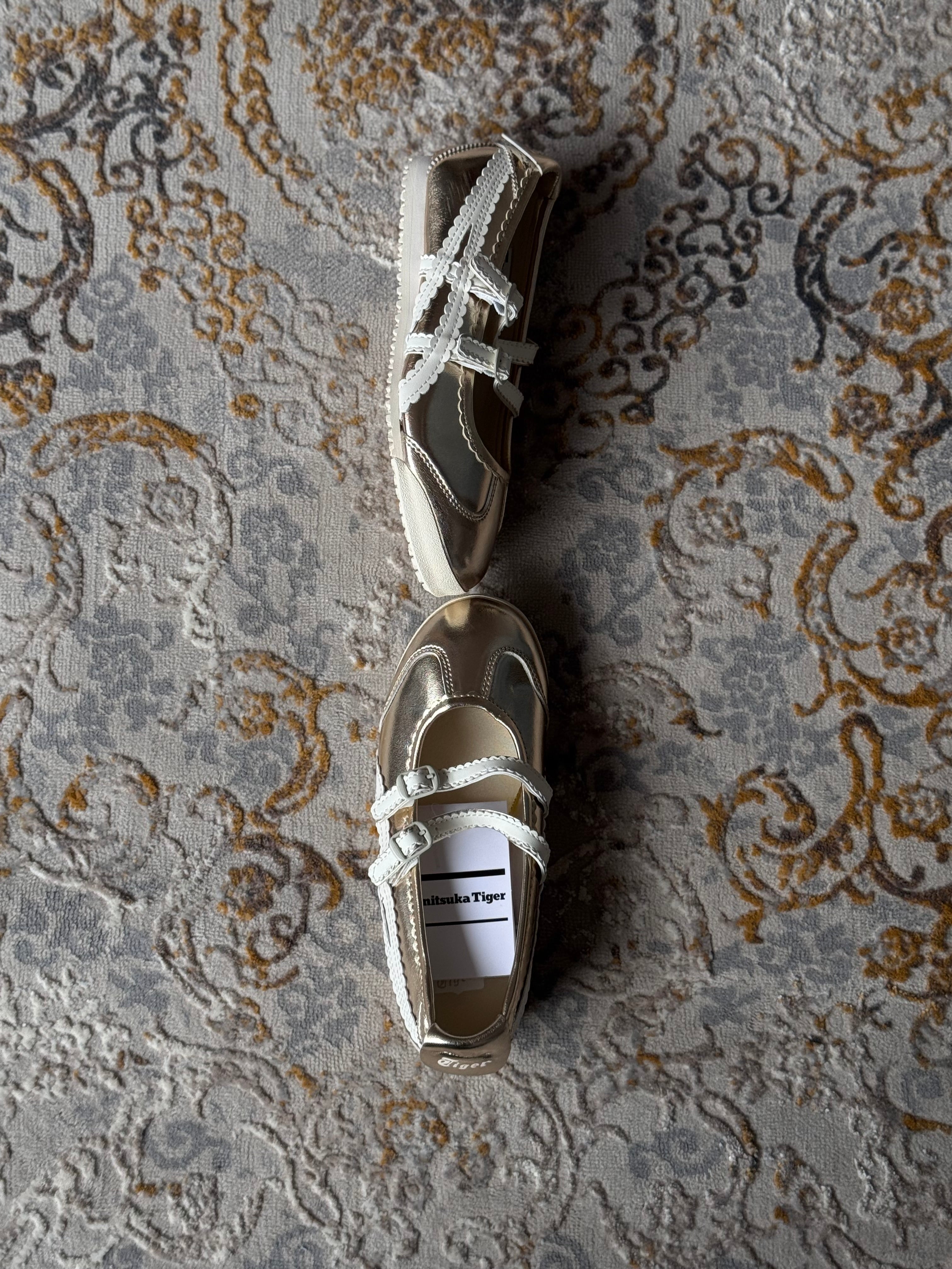 Onitsuka Tiger ballet Flats “gold  “