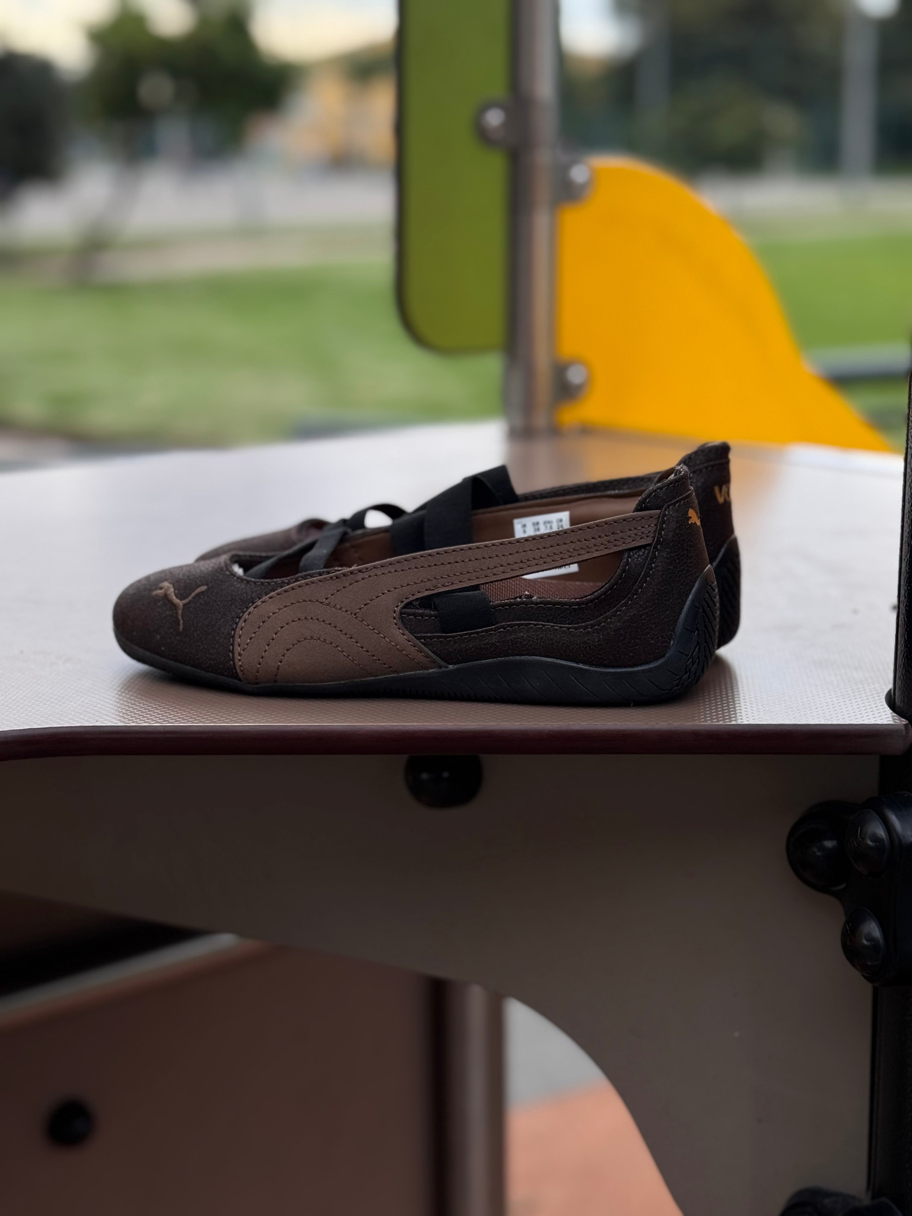 Puma flats speedcat ballet “voo Dark chocolate “