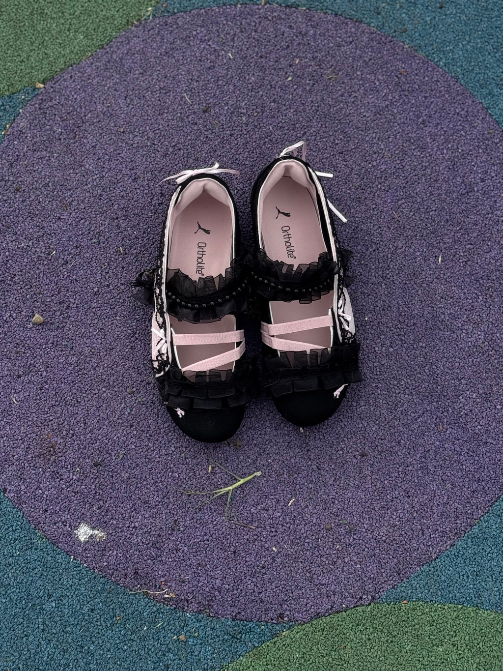 Puma flats speedcat ballet “lace negro “