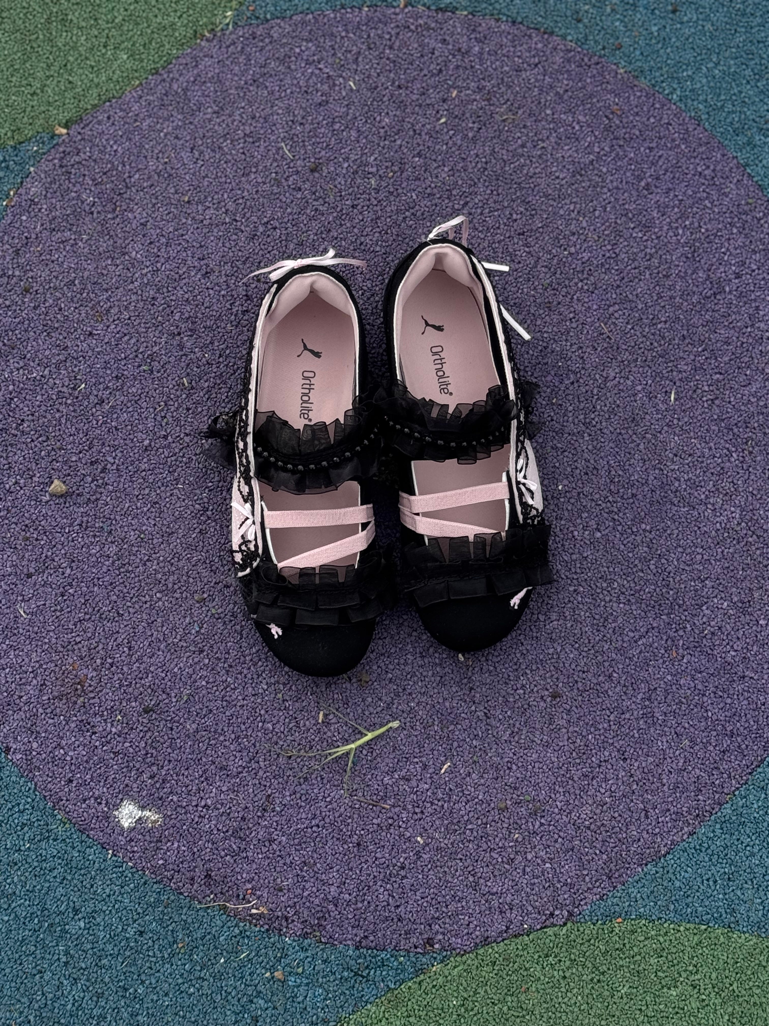 Puma flats speedcat ballet “lace negro “