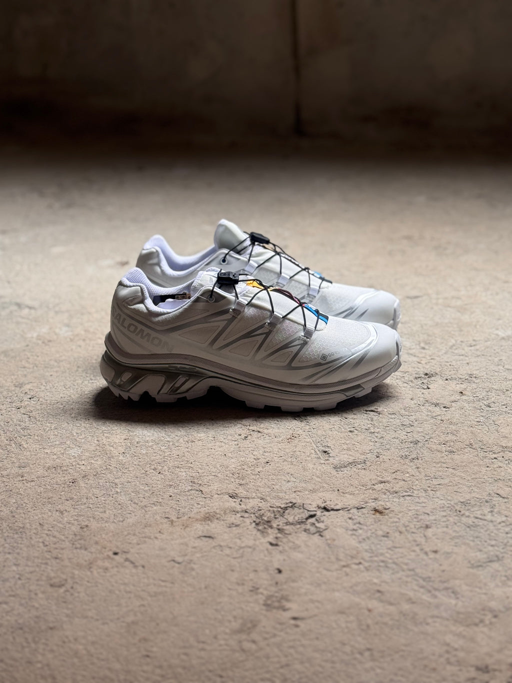 Salomón xt6 goretex “white-silver”