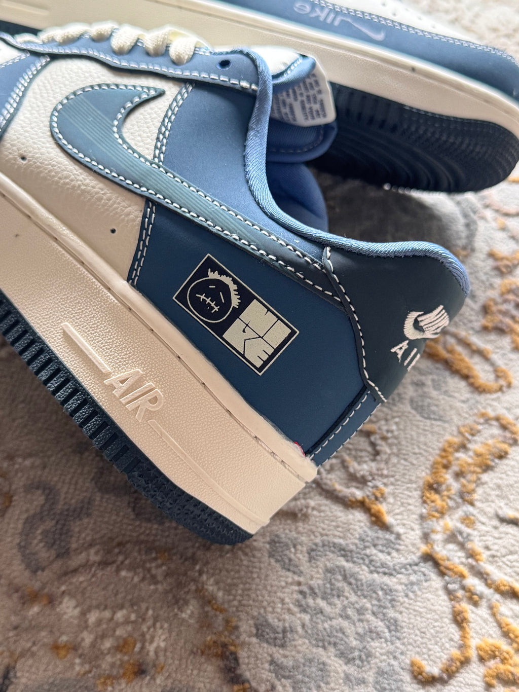 Nike Air forcé One “Travis scott” Custom azul