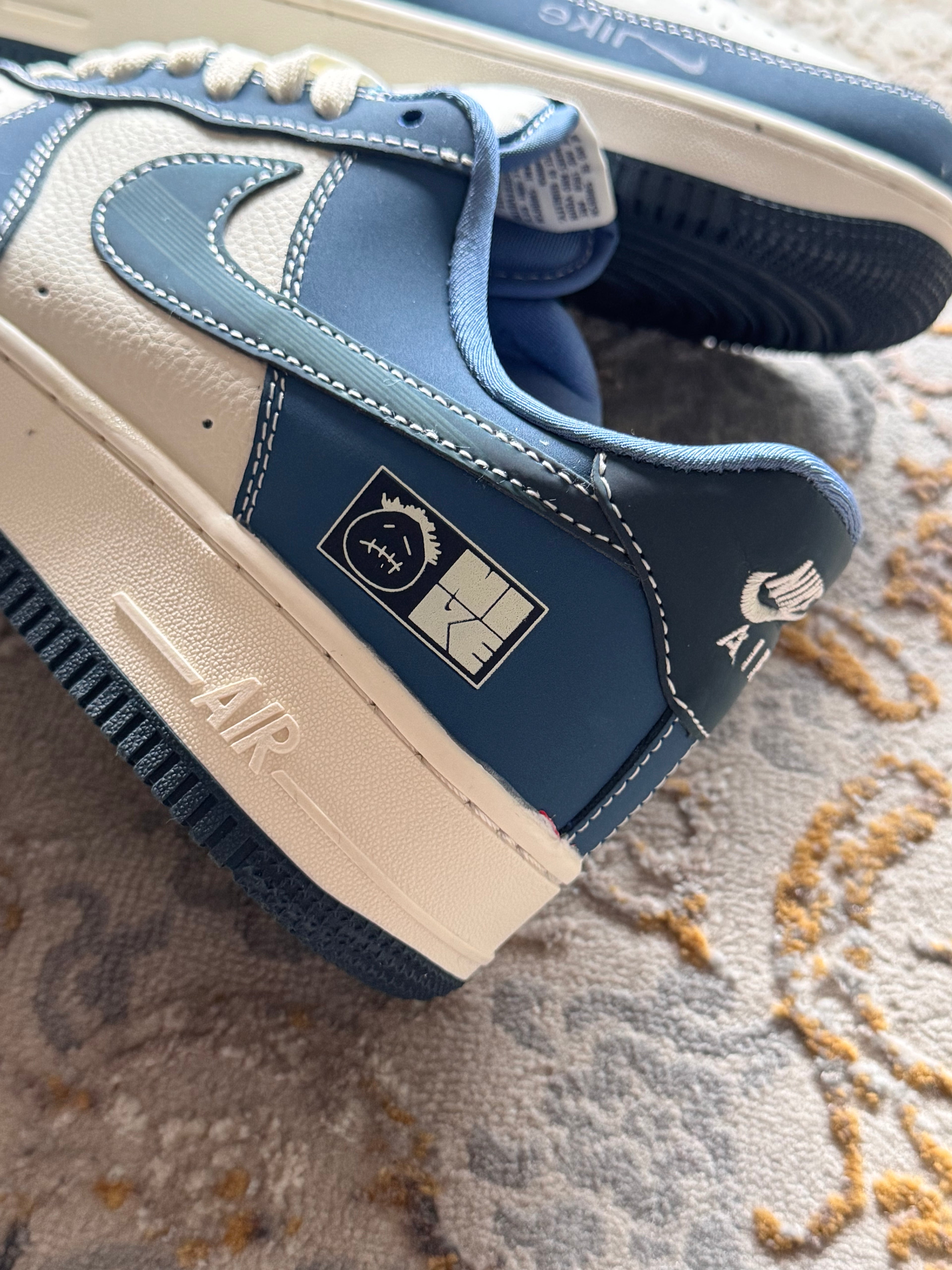 Nike Air forcé One “Travis scott” Custom azul