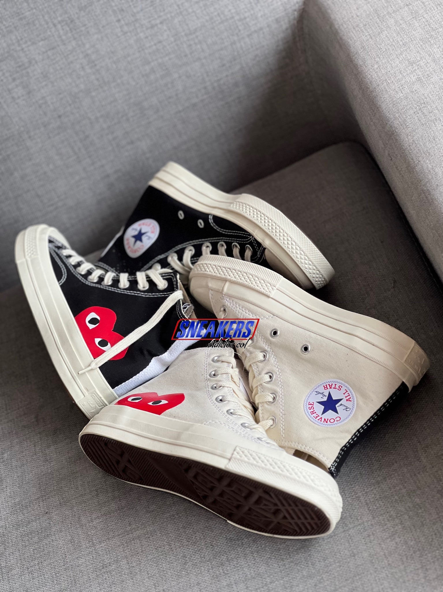 Chuck 70 "White" de Comme Des Garçons Play x Converse