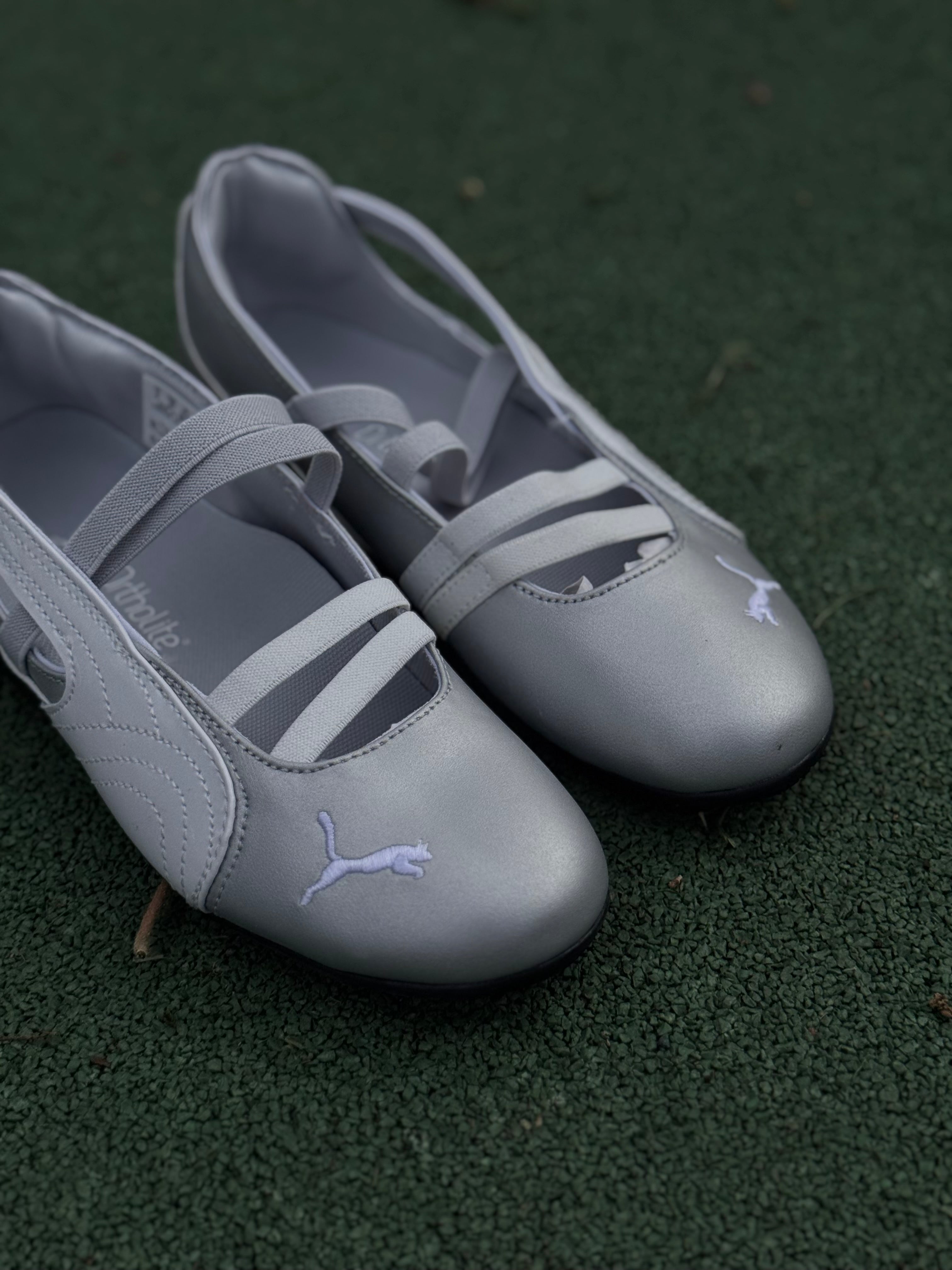 Puma speedcat “flats ballet” silver