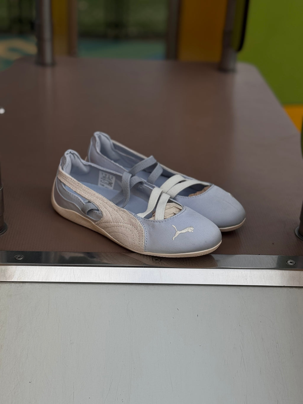Puma flats speedcat ballet “azul blanco “