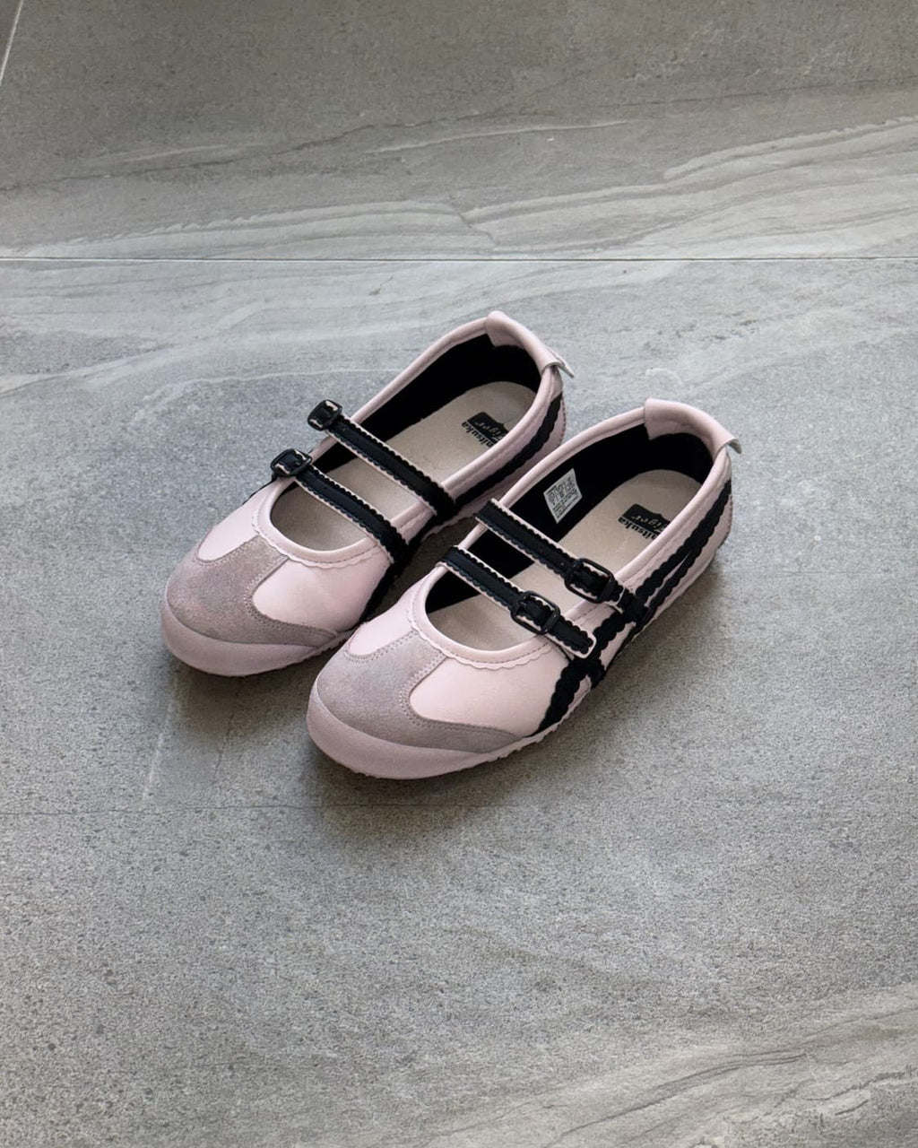Onitsuka Tiger ballet flats “pink black”