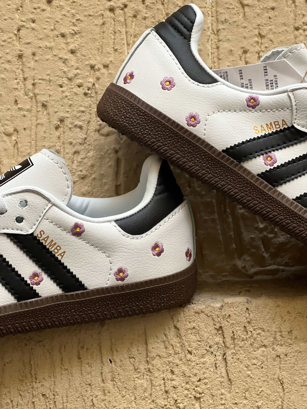 adidas Samba OG white Floral