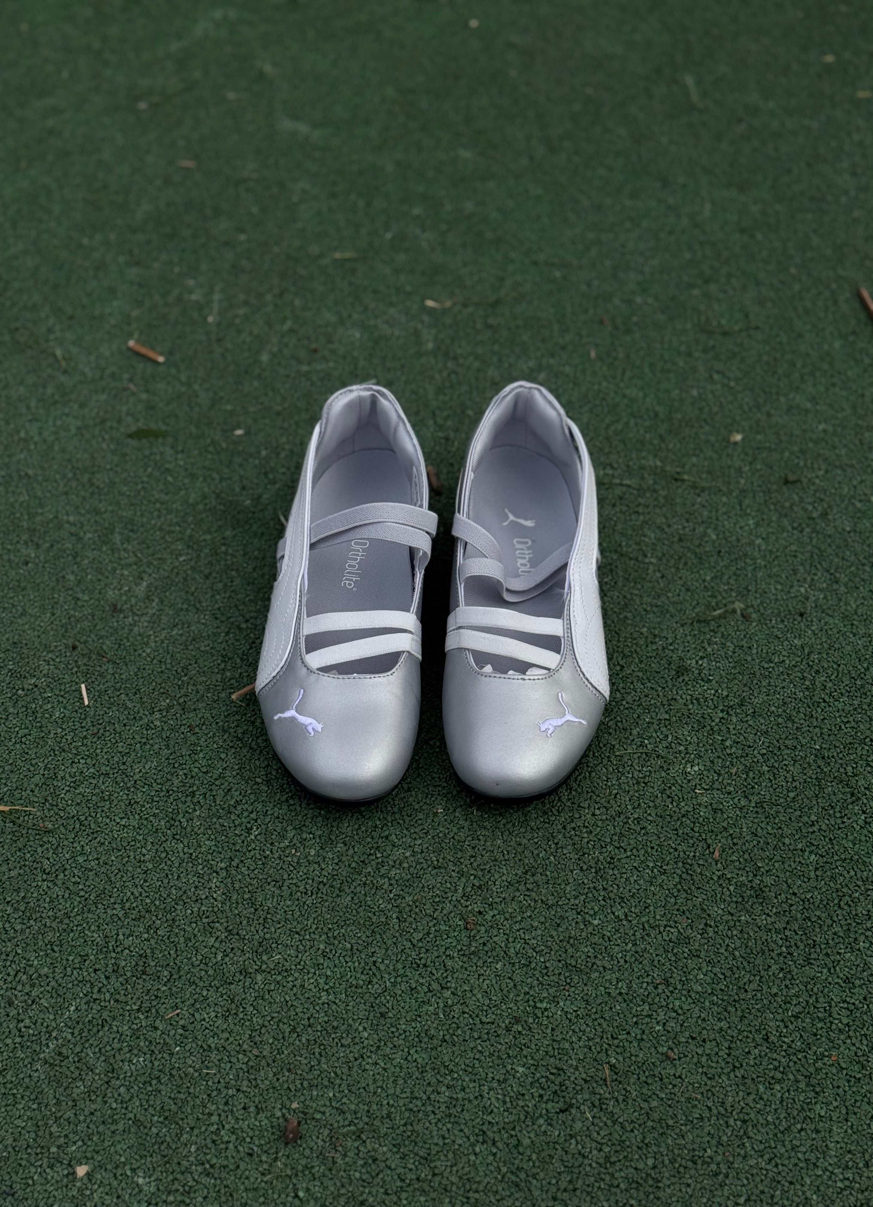 Puma speedcat “flats ballet” silver